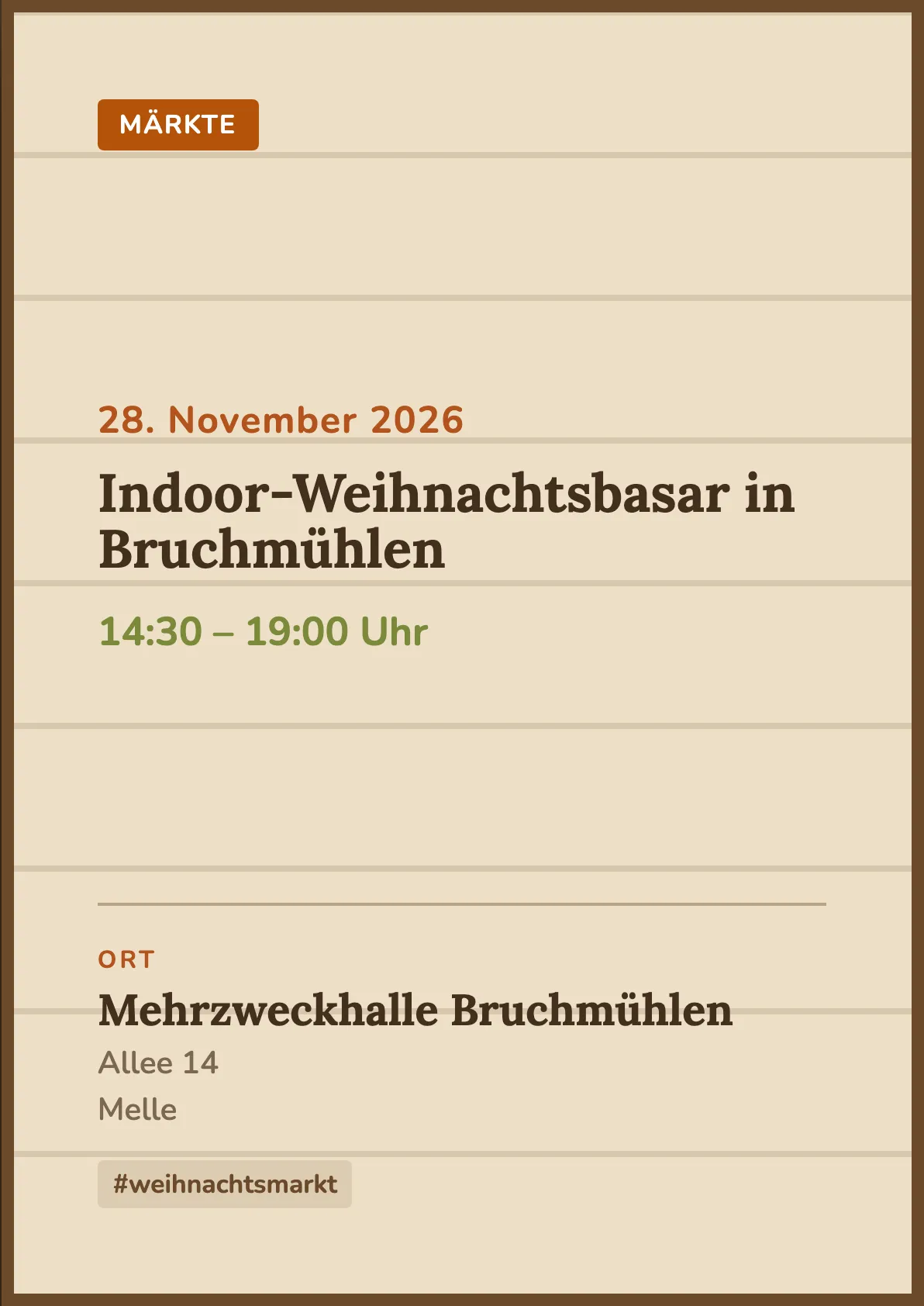 Veranstaltungsflyer
