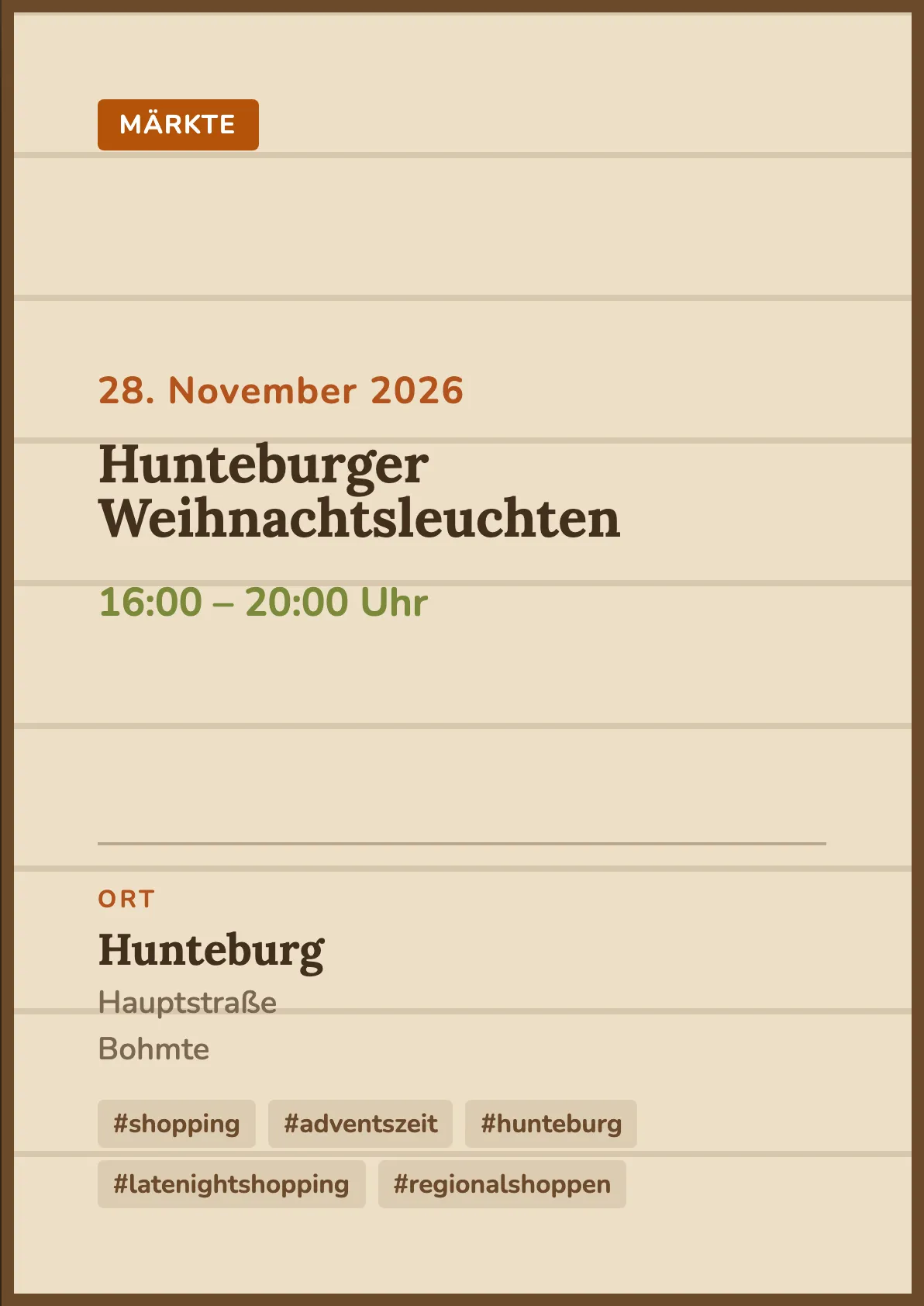 Veranstaltungsflyer