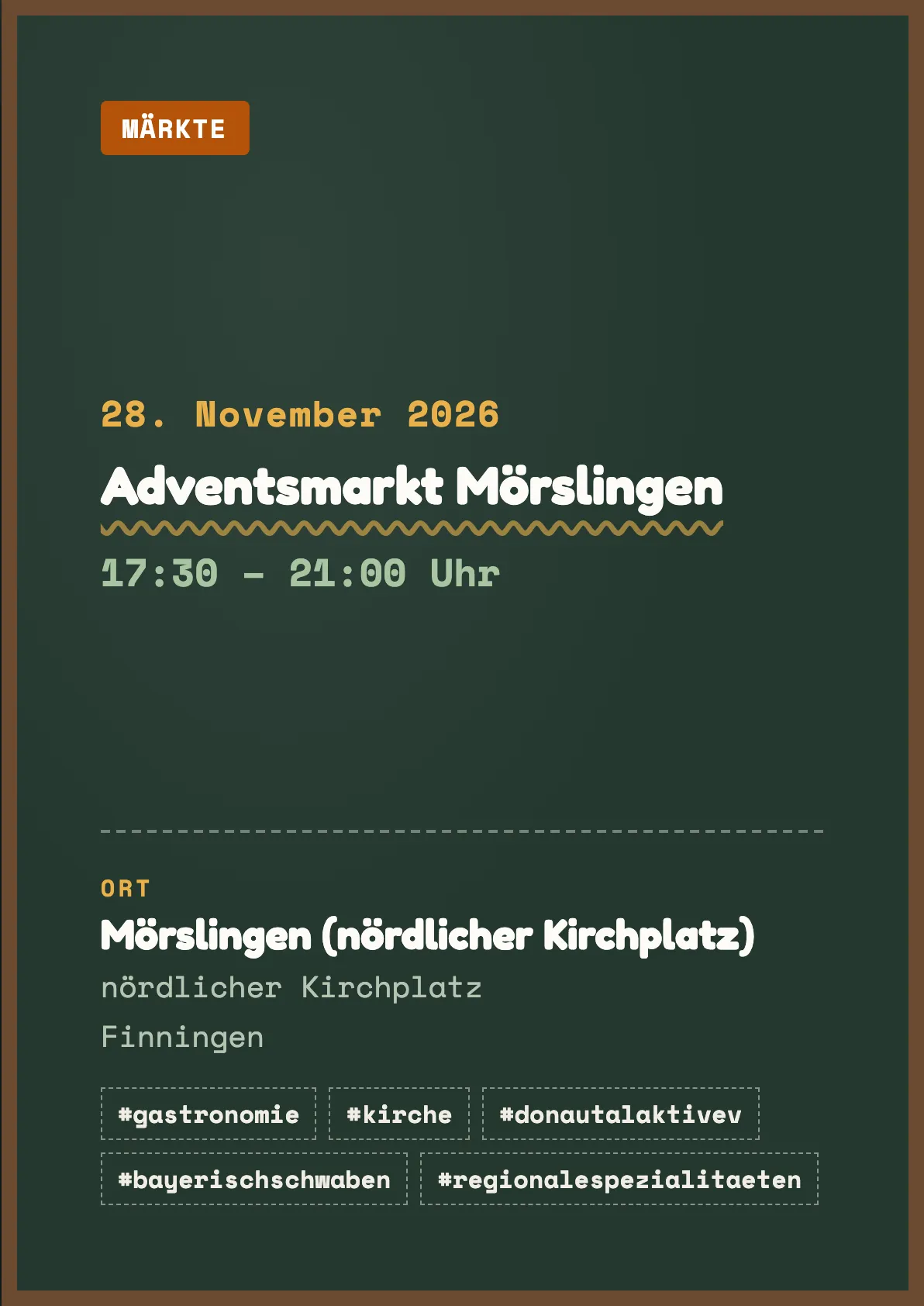 Veranstaltungsflyer