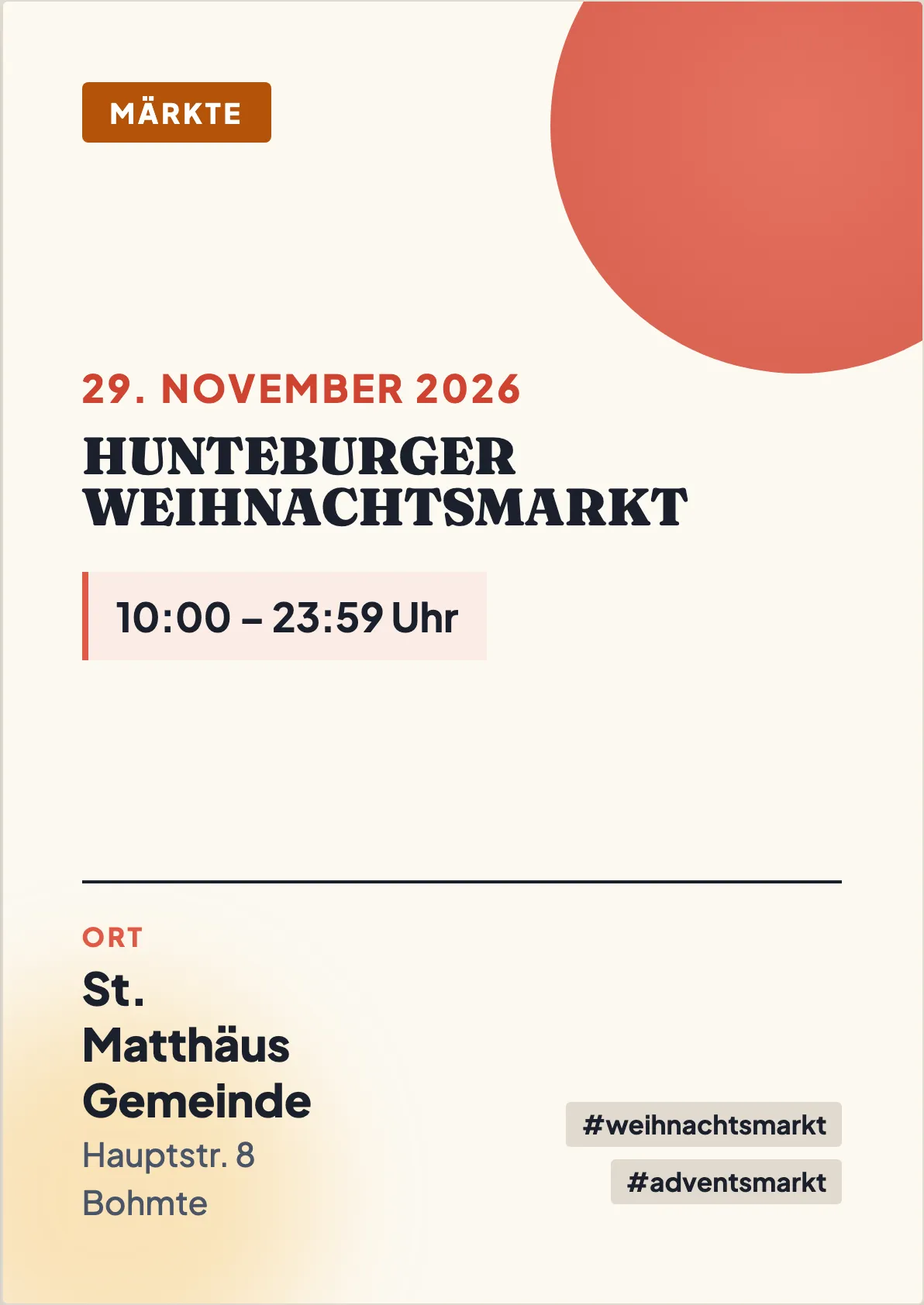Veranstaltungsflyer