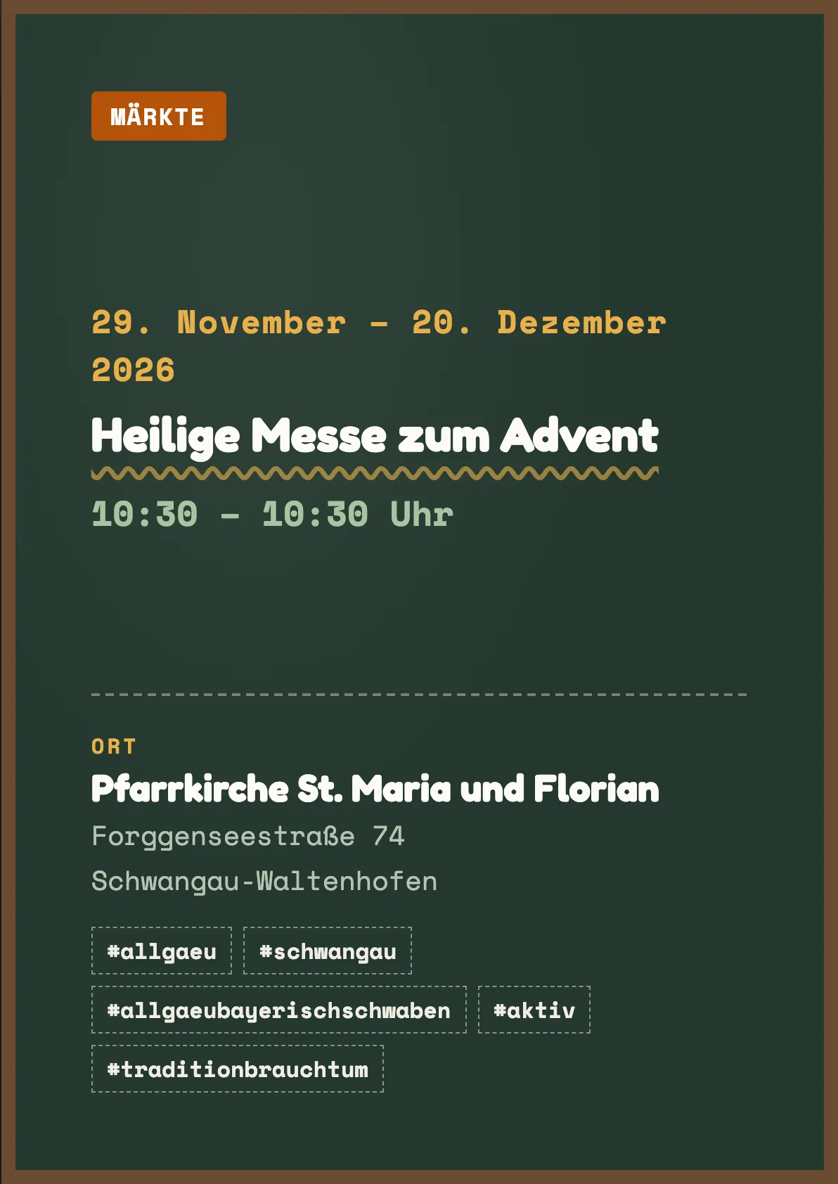 Veranstaltungsflyer