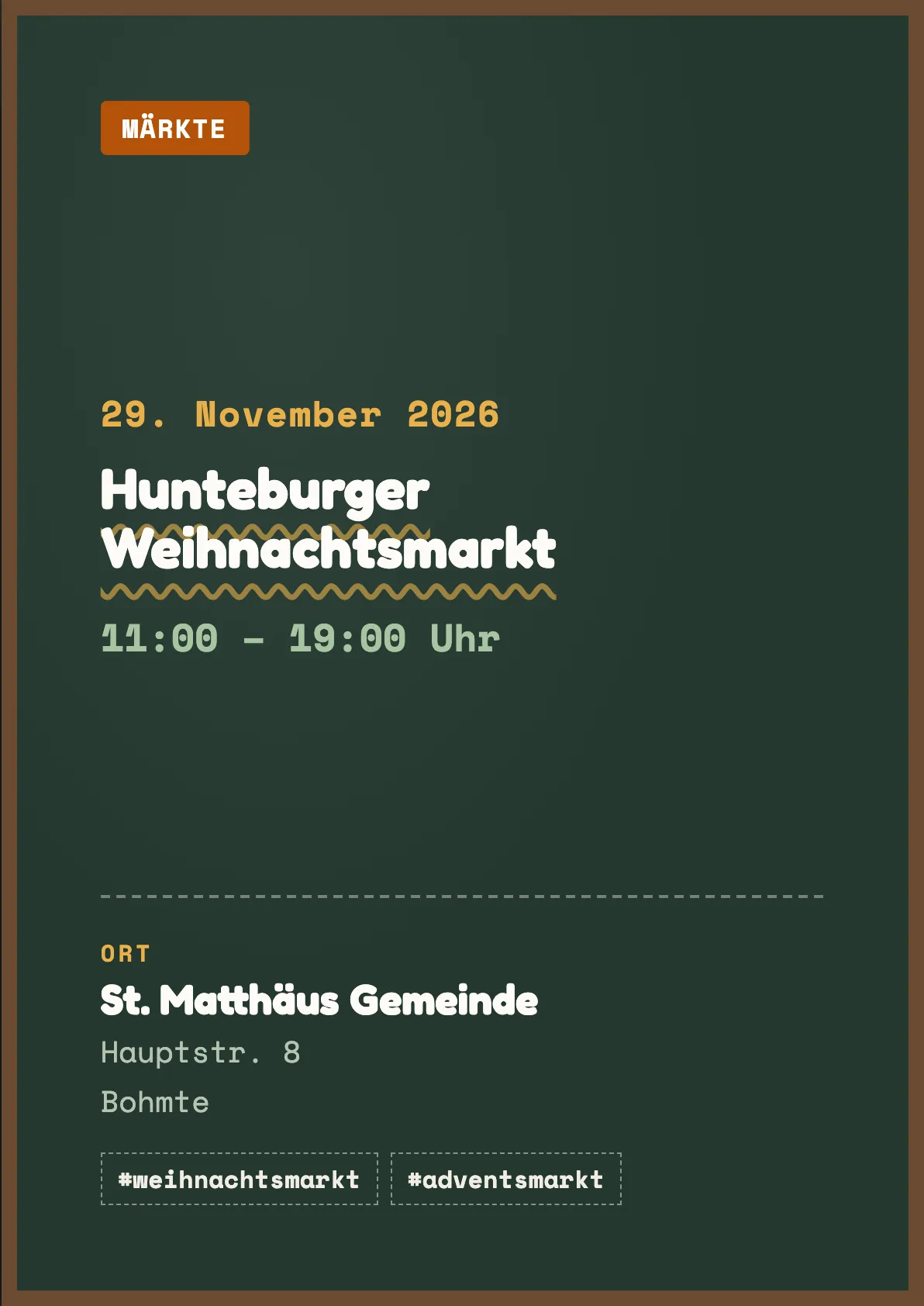 Veranstaltungsflyer
