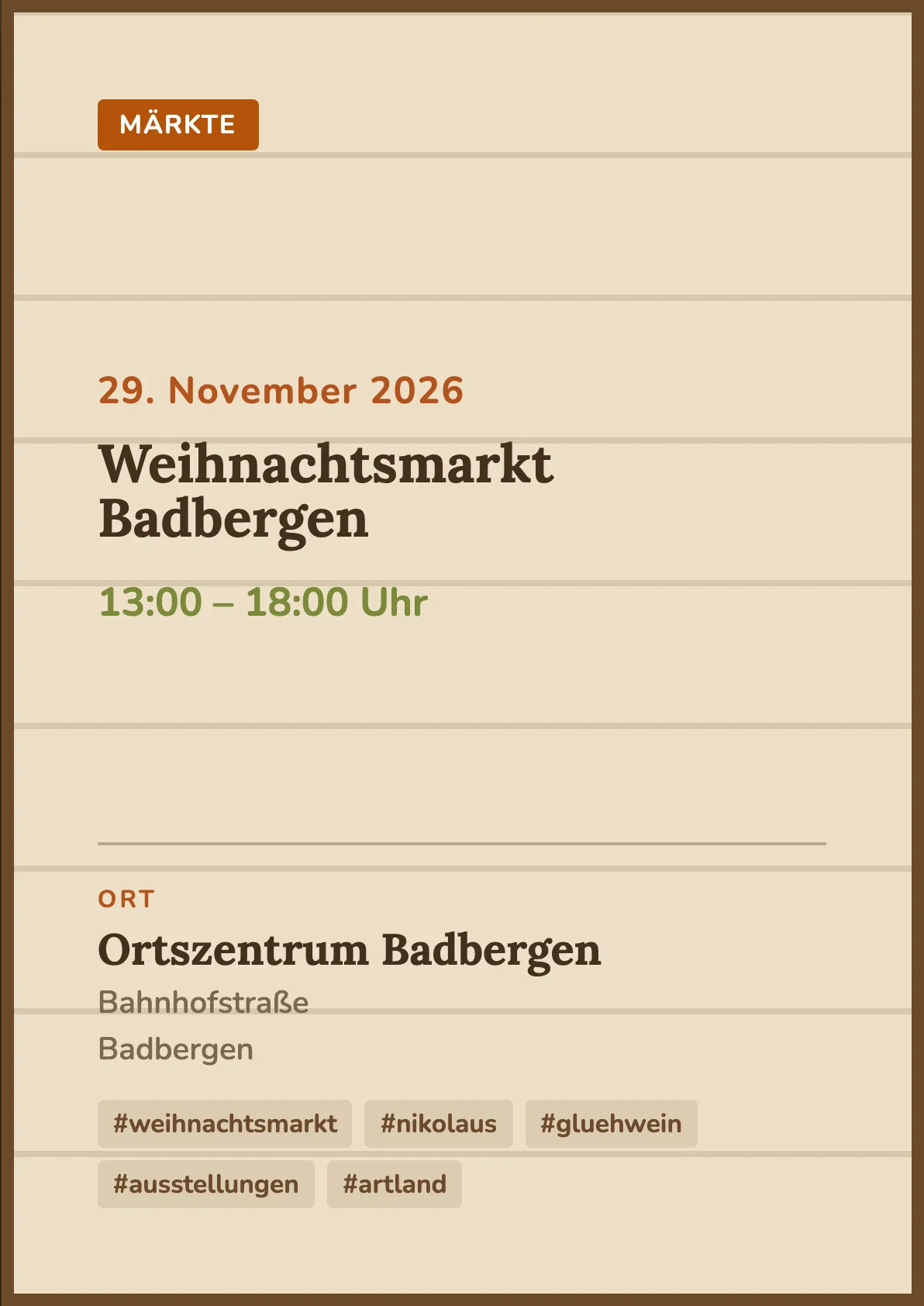 Veranstaltungsflyer
