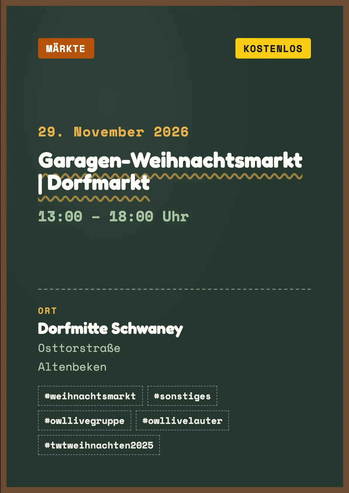 Veranstaltungsflyer