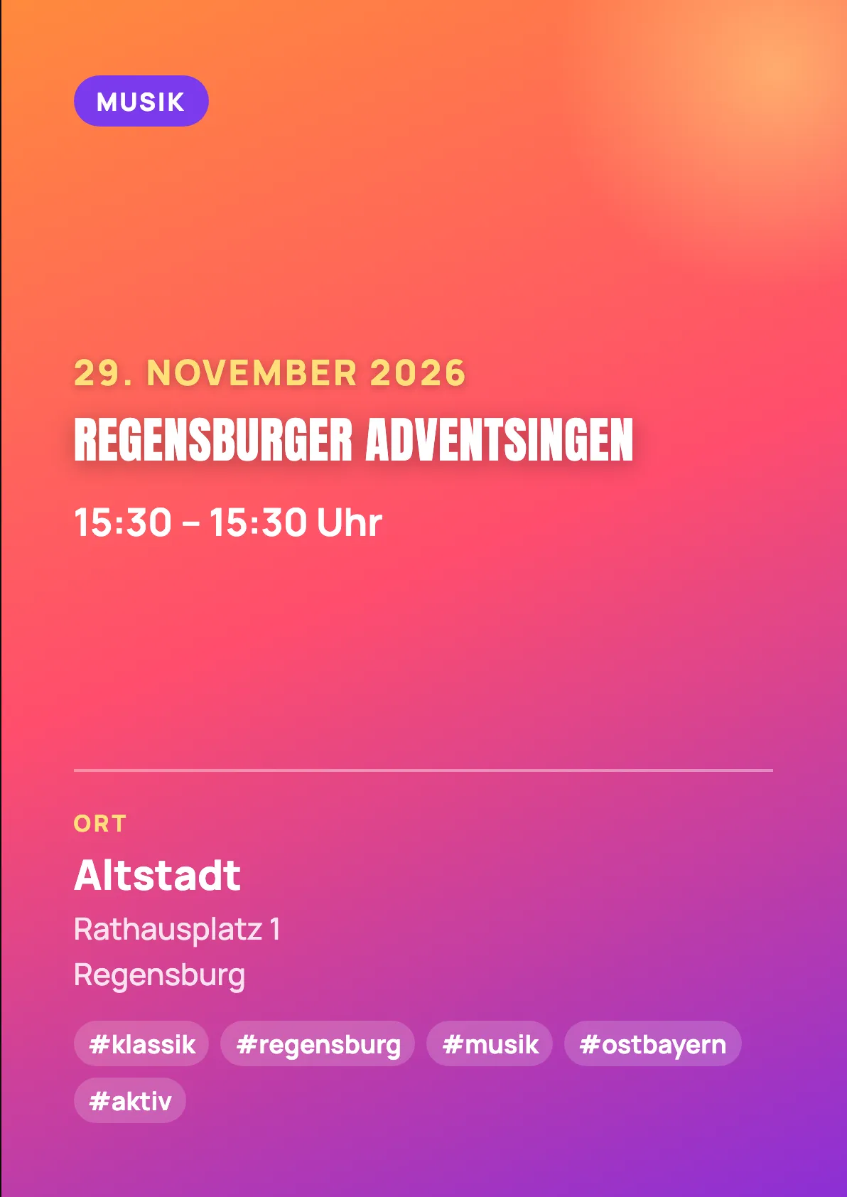 Veranstaltungsflyer