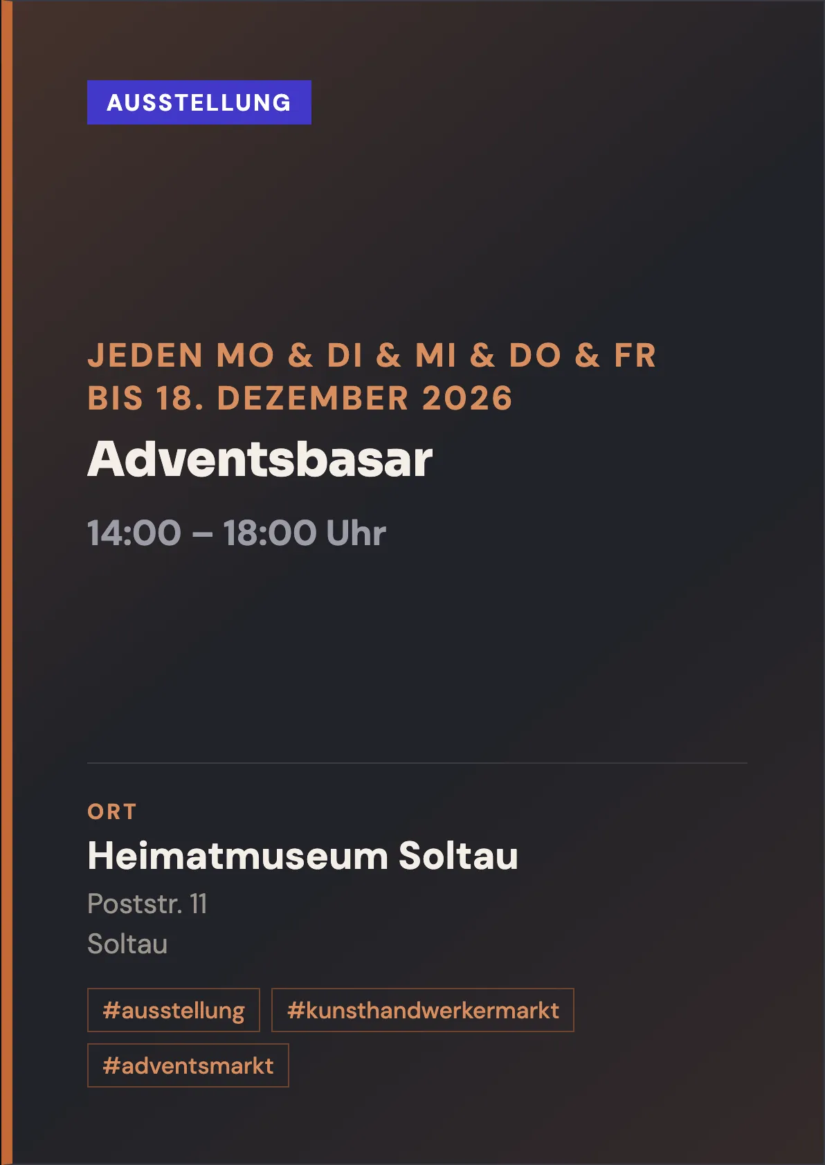Veranstaltungsflyer