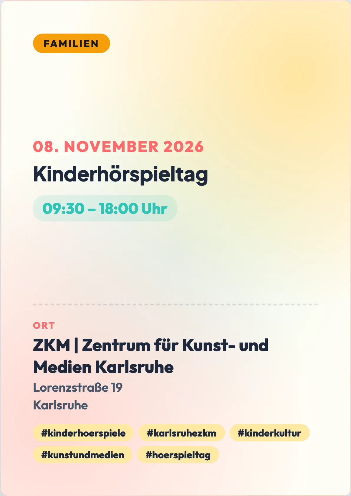 Veranstaltungsflyer