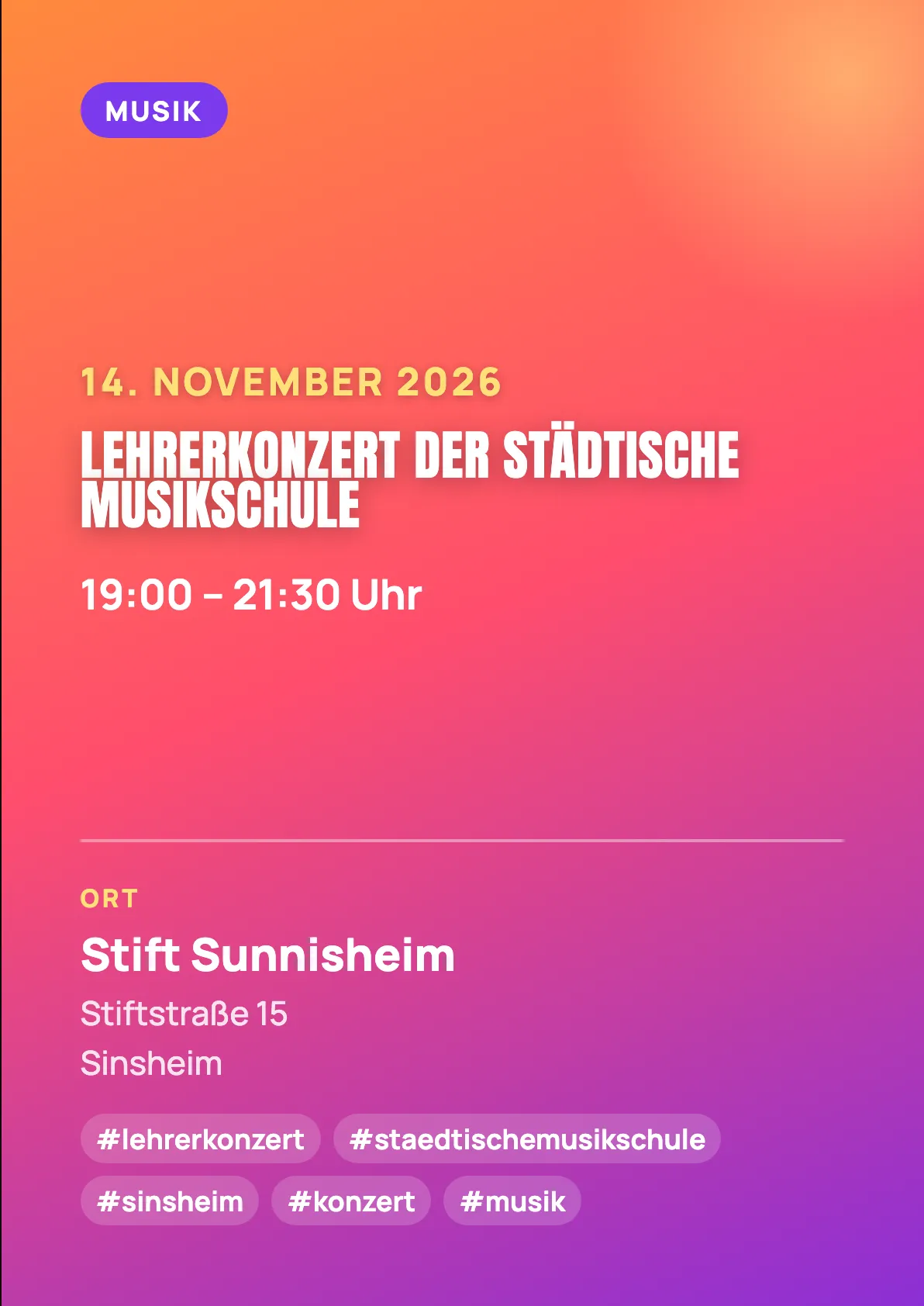 Veranstaltungsflyer
