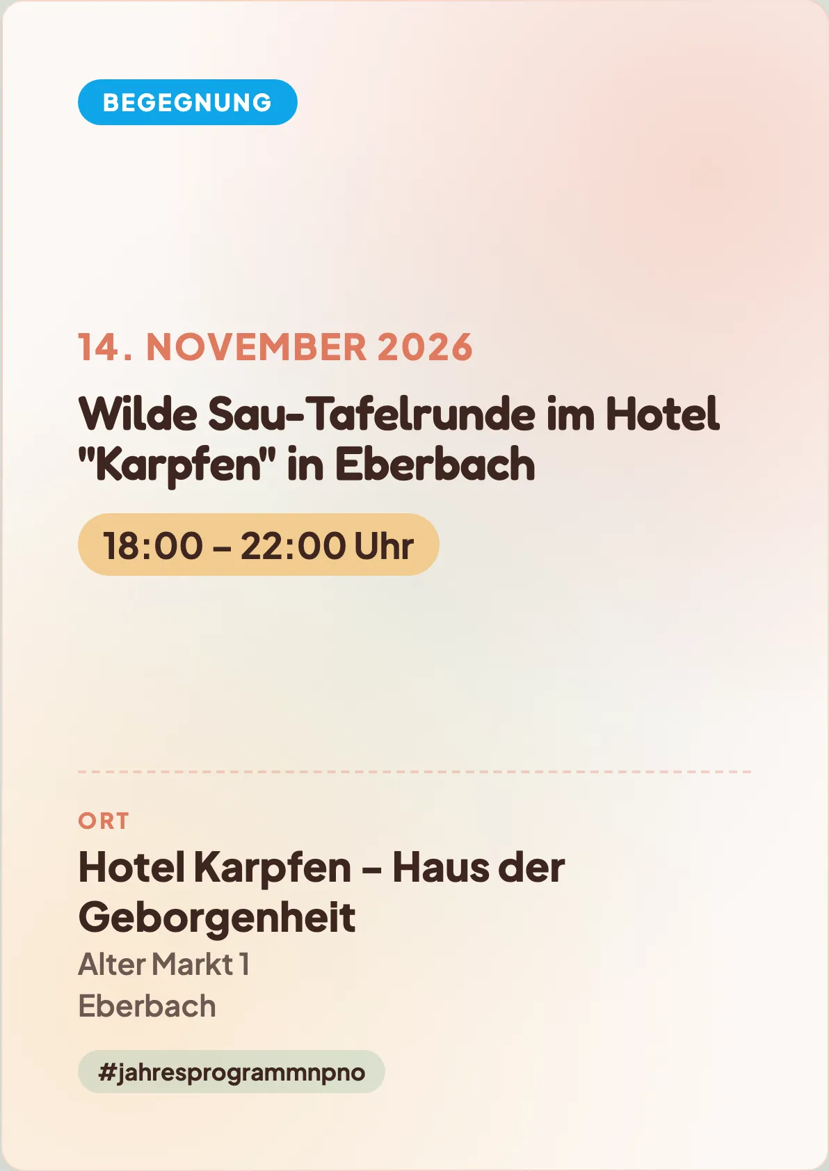 Veranstaltungsflyer