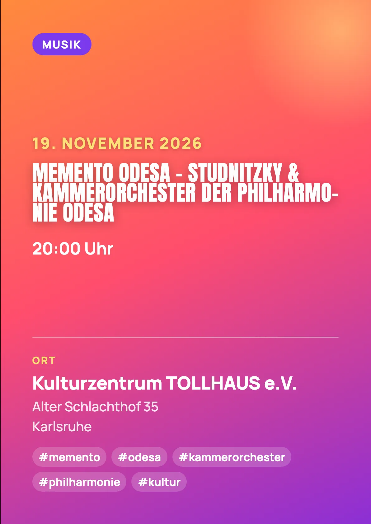 Veranstaltungsflyer