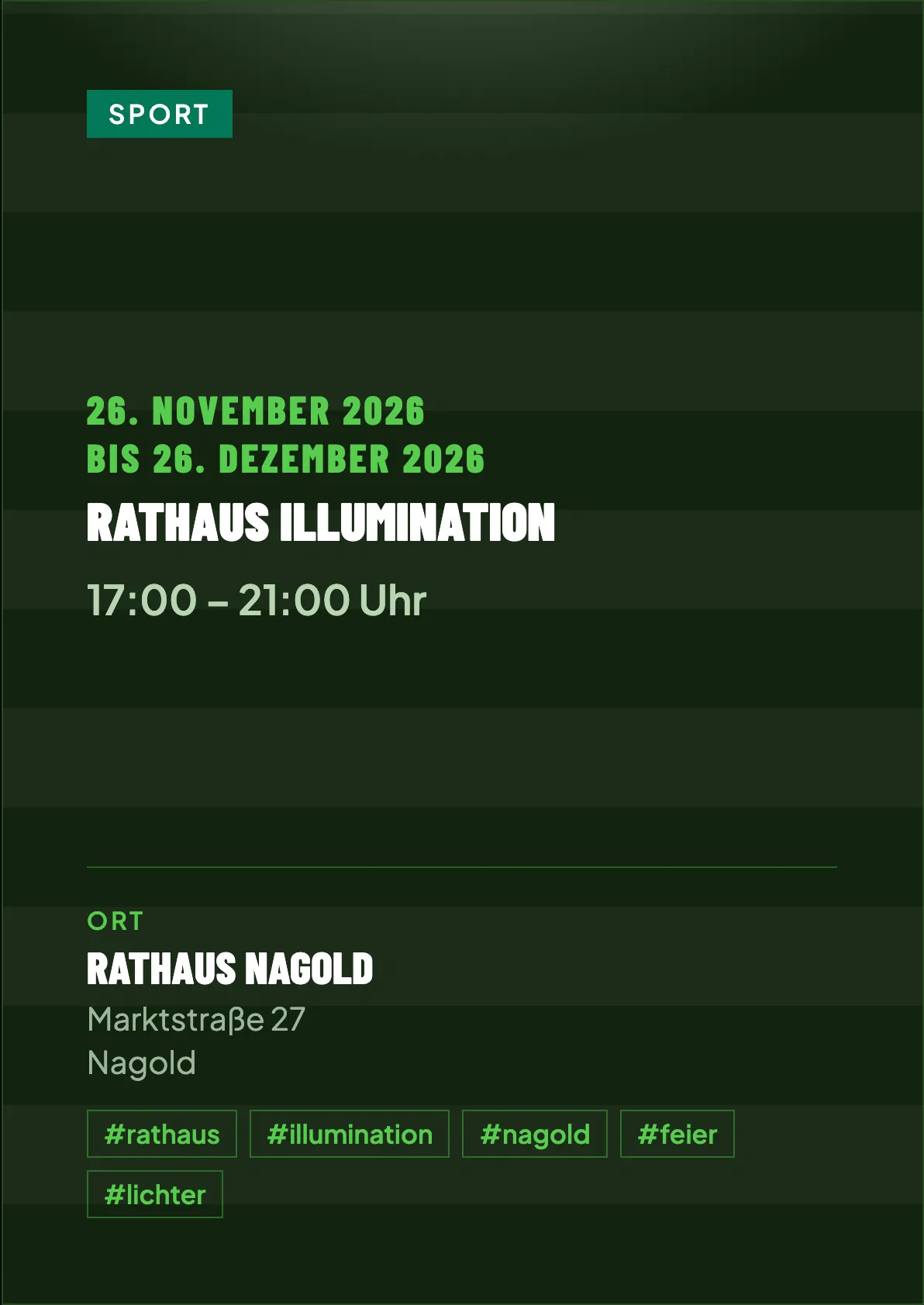 Veranstaltungsflyer