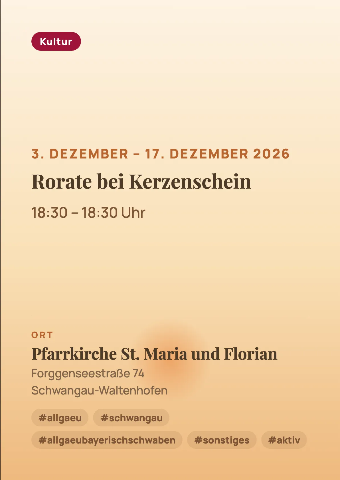 Veranstaltungsflyer