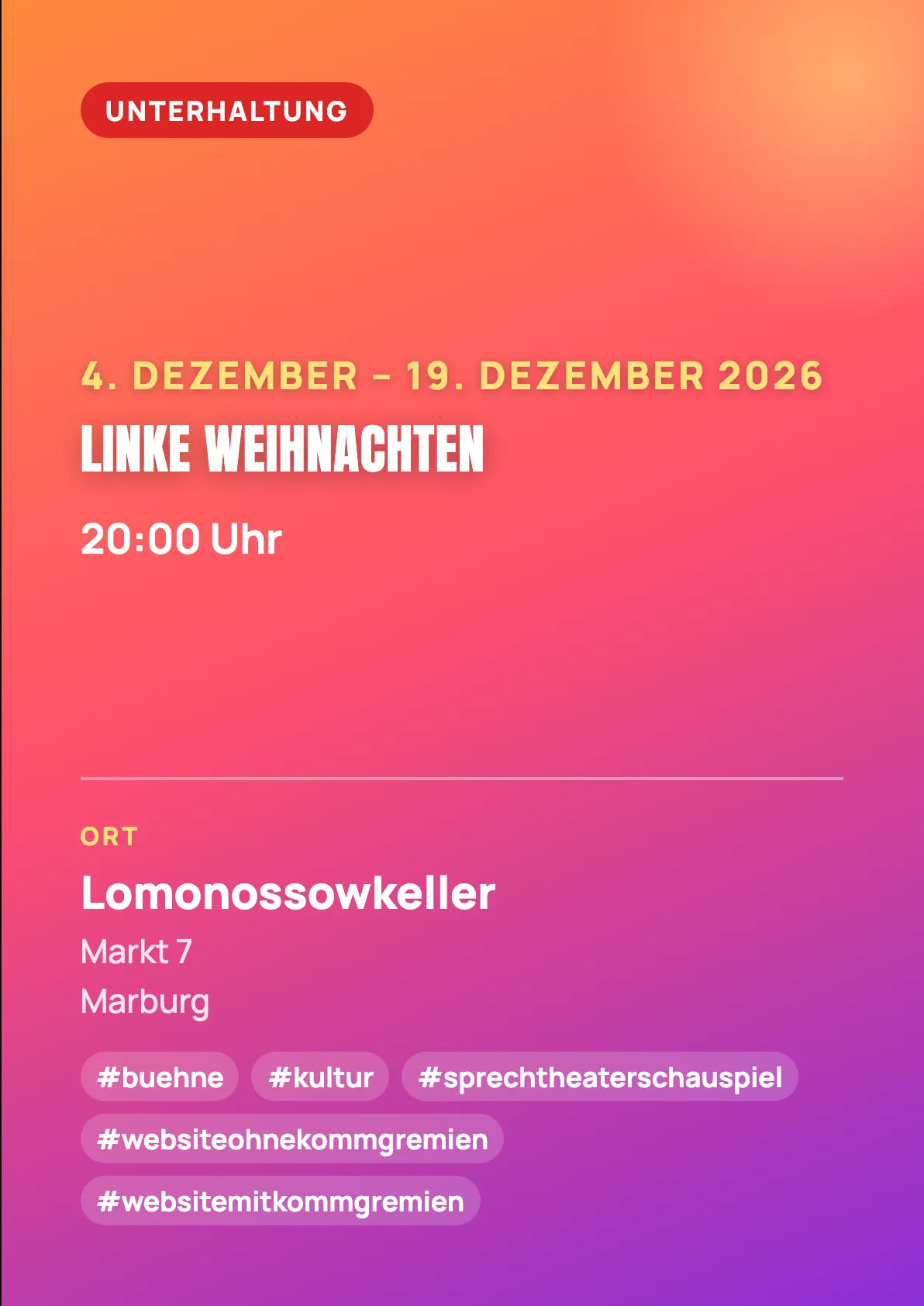 Veranstaltungsflyer