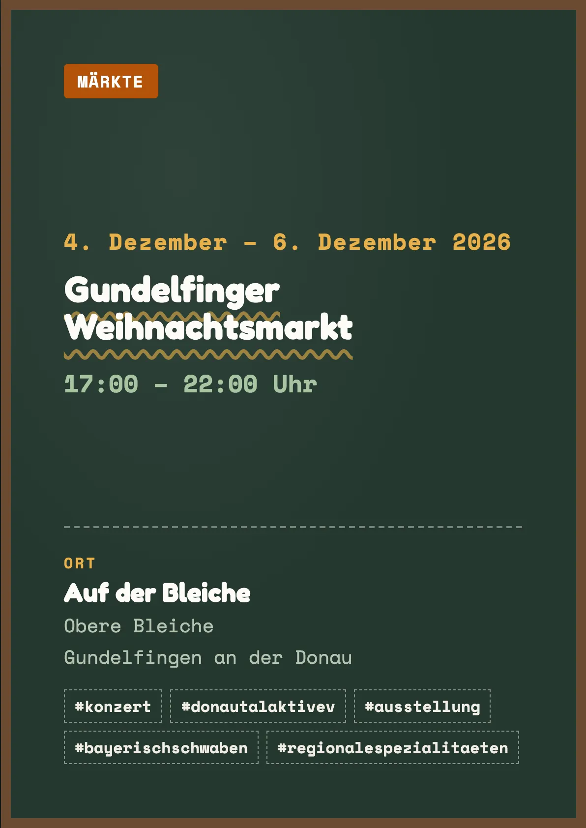 Veranstaltungsflyer