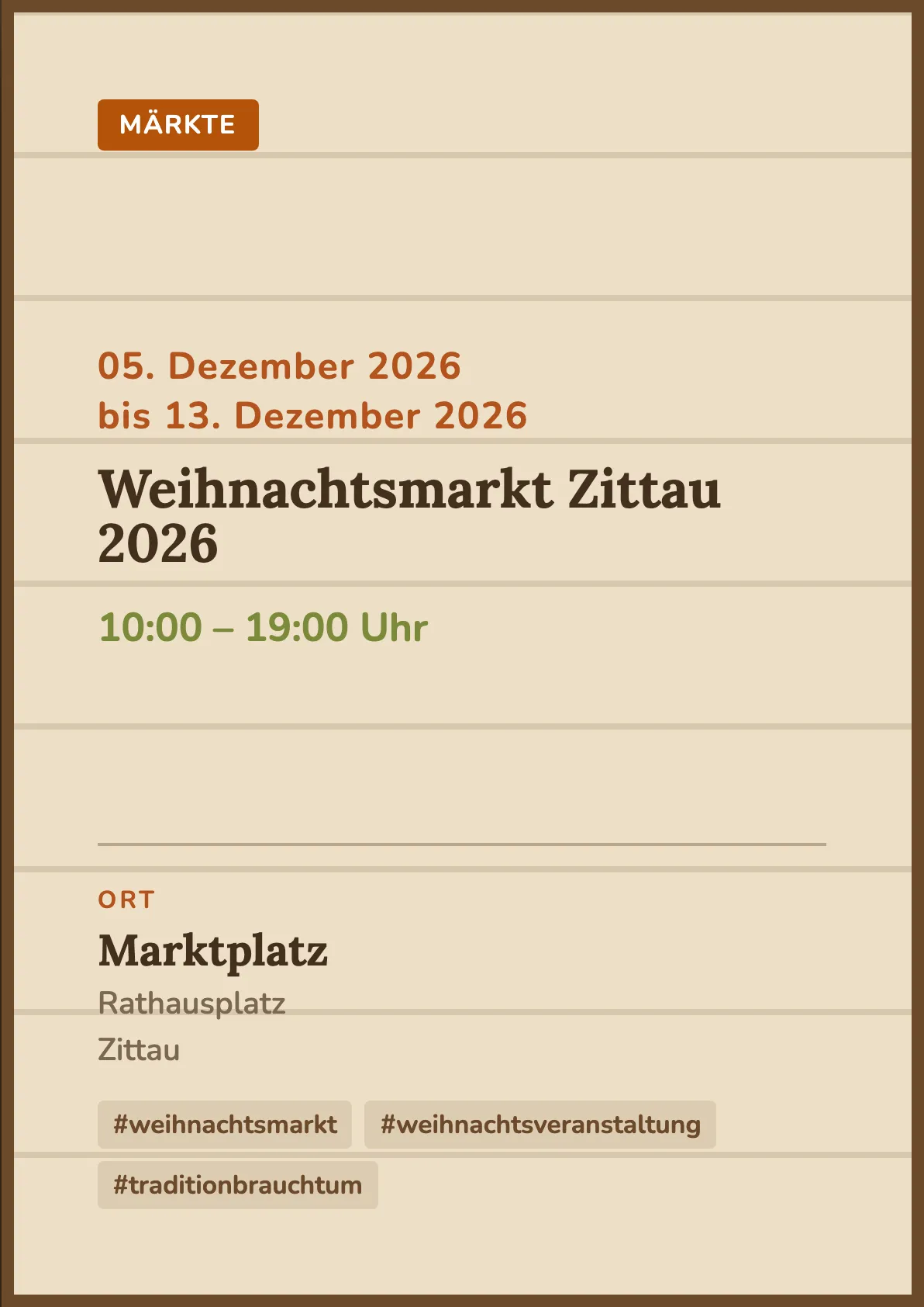 Veranstaltungsflyer