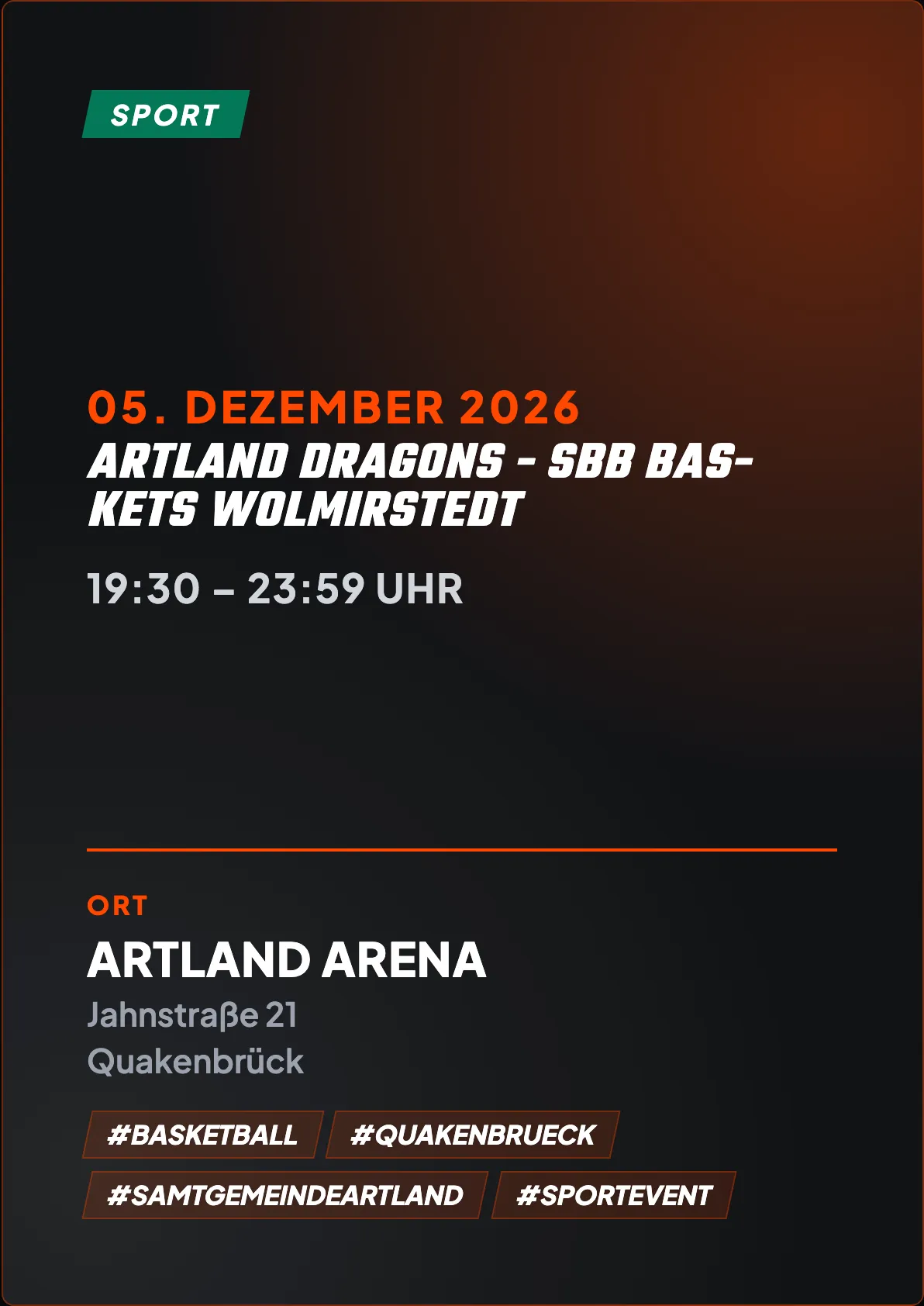 Veranstaltungsflyer