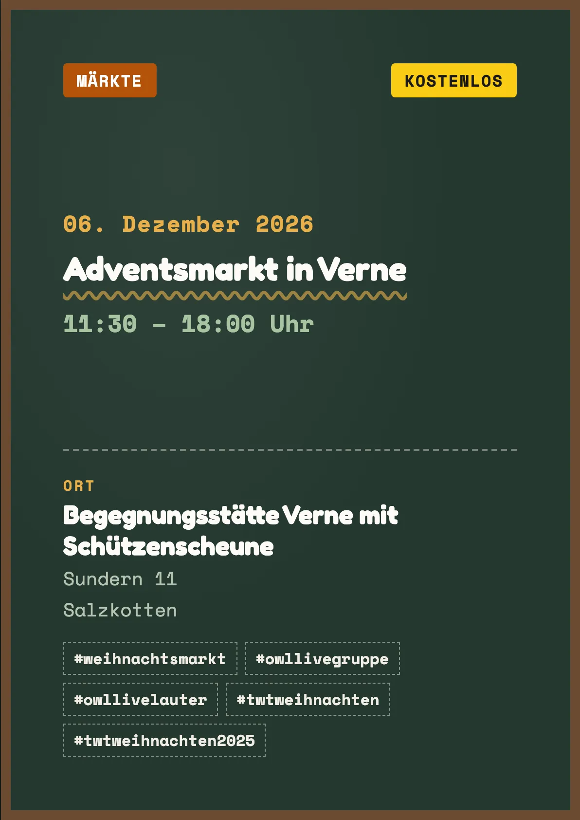 Veranstaltungsflyer