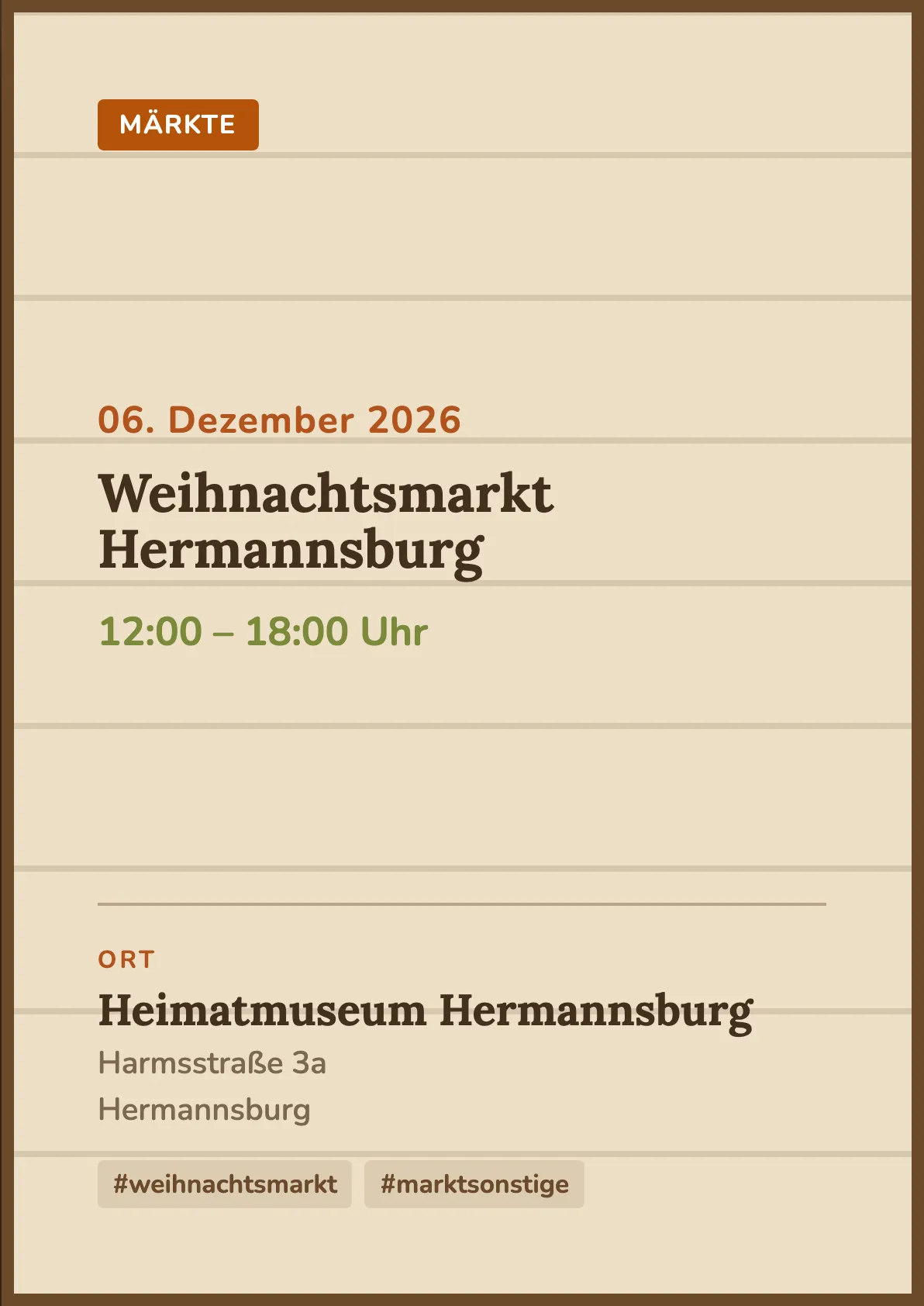 Veranstaltungsflyer
