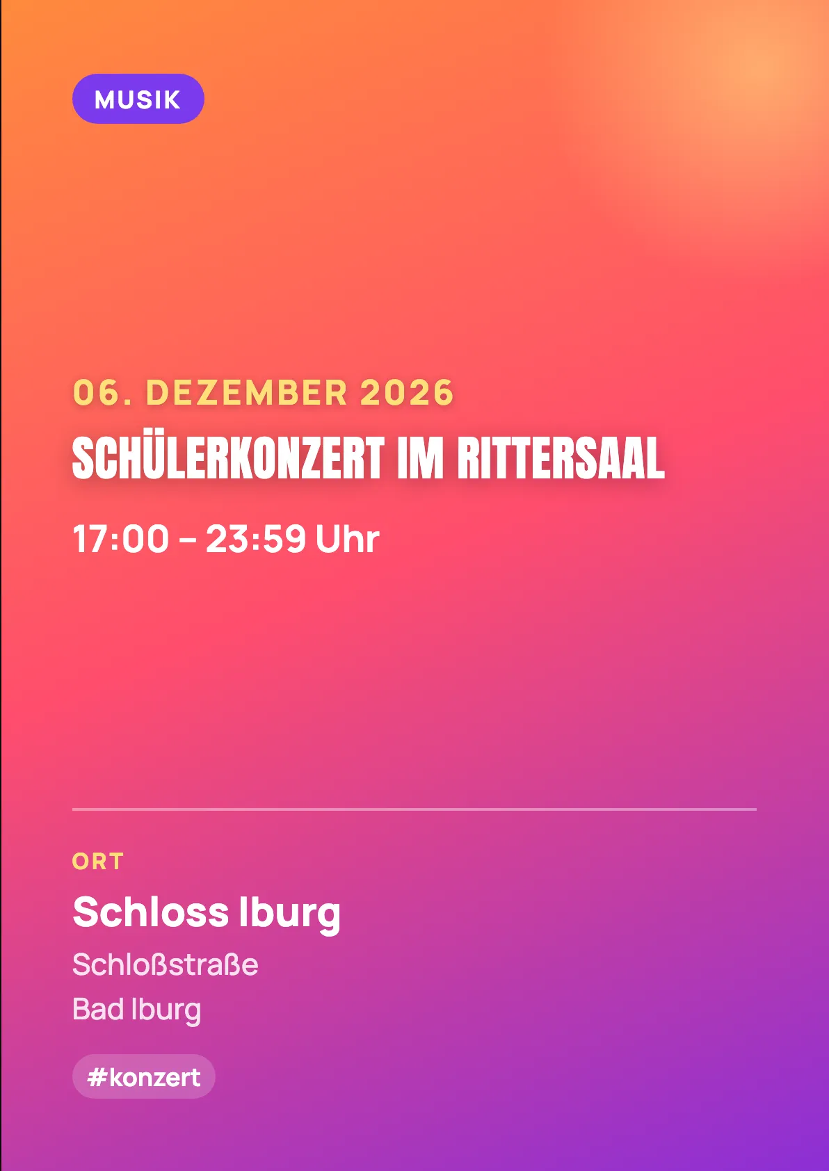 Veranstaltungsflyer