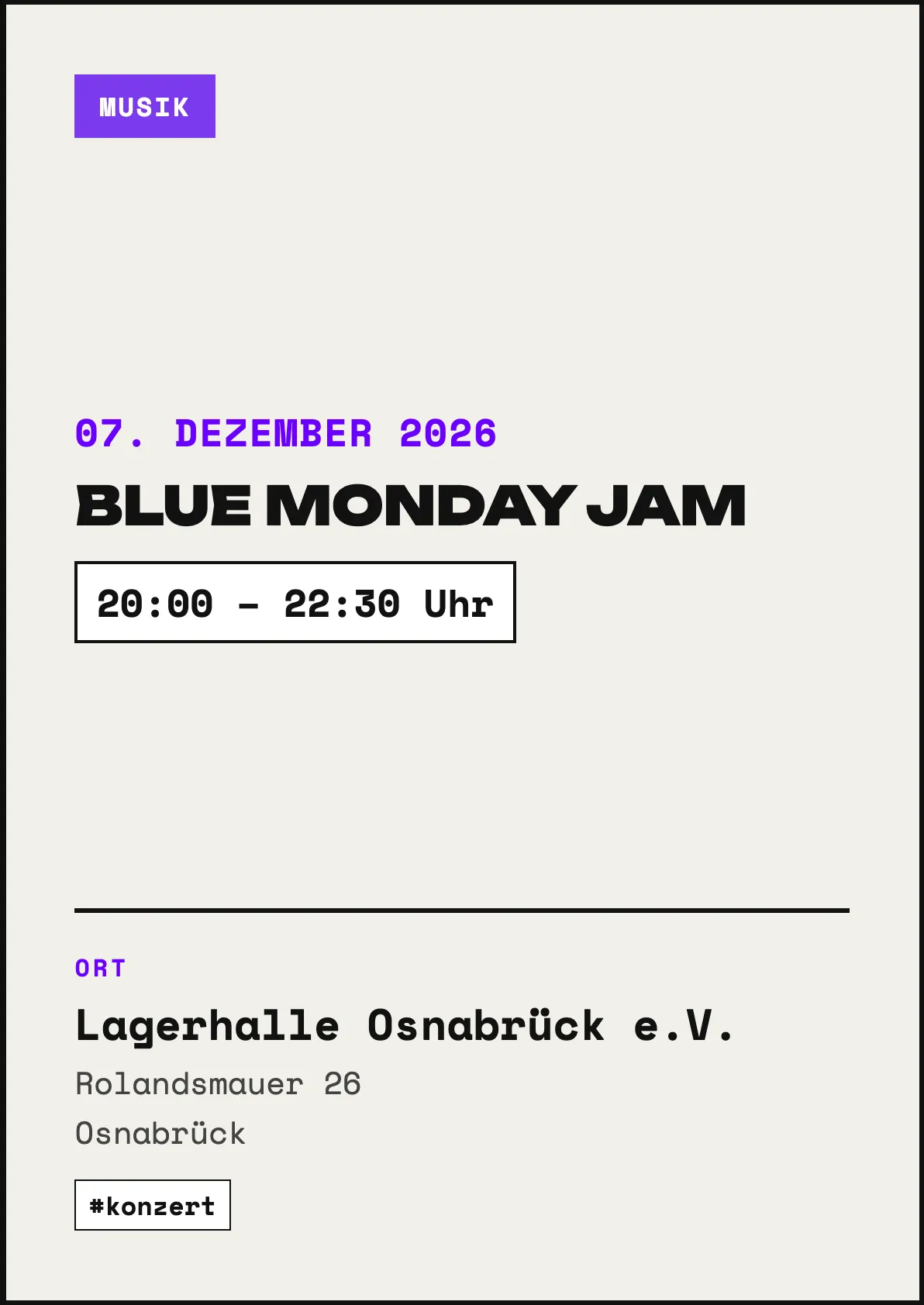 Veranstaltungsflyer