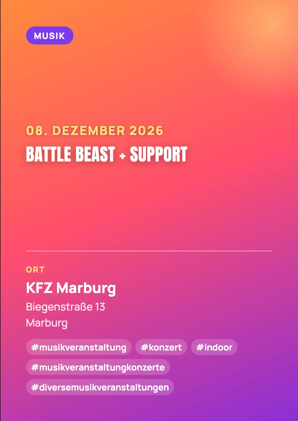 Veranstaltungsflyer