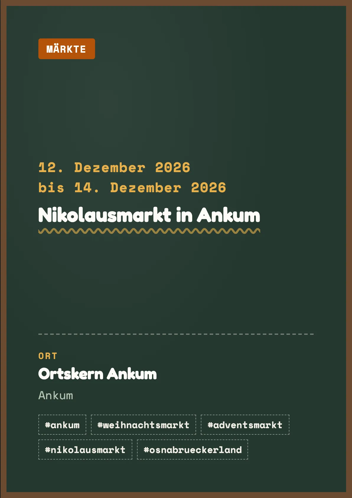 Veranstaltungsflyer