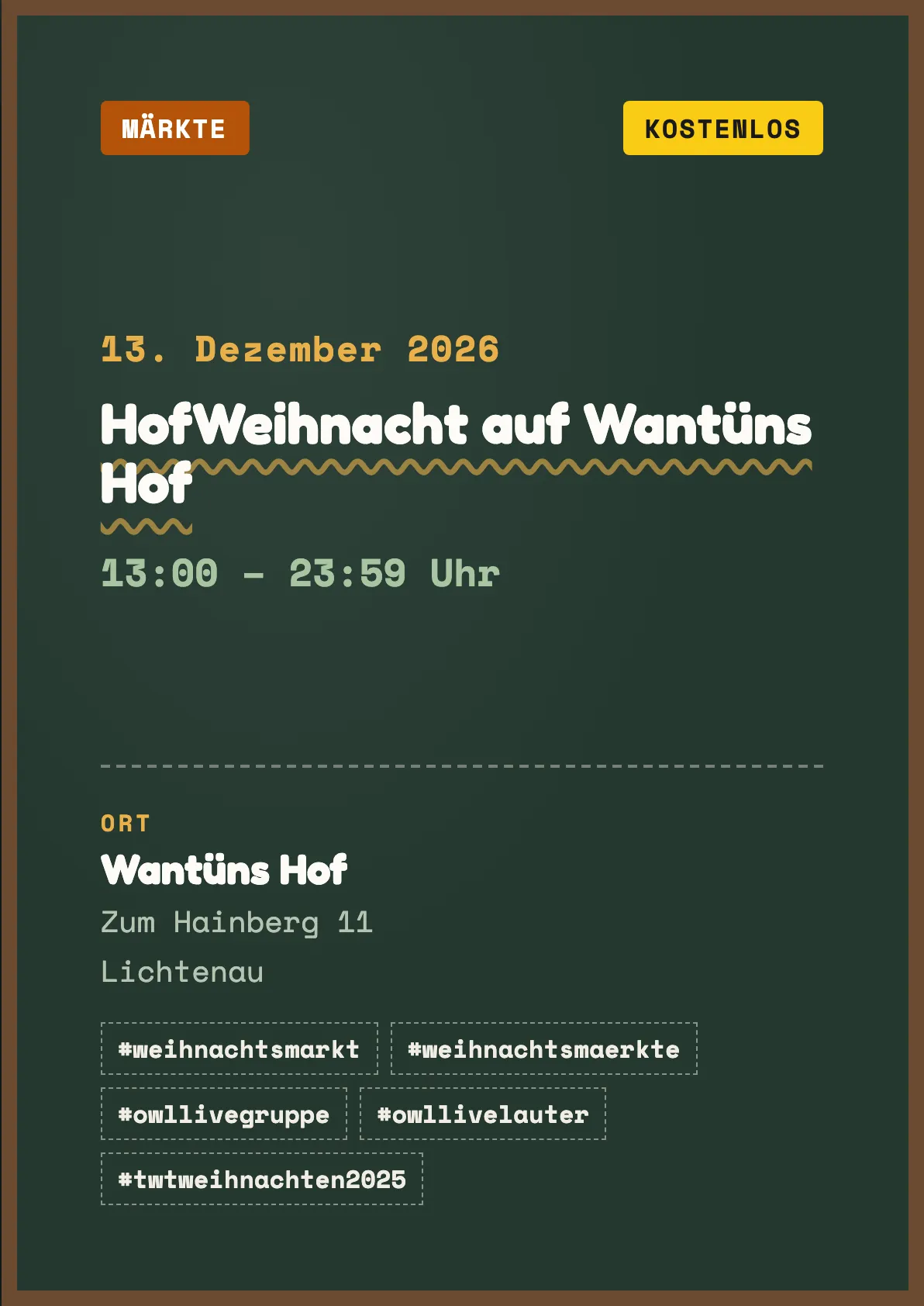 Veranstaltungsflyer
