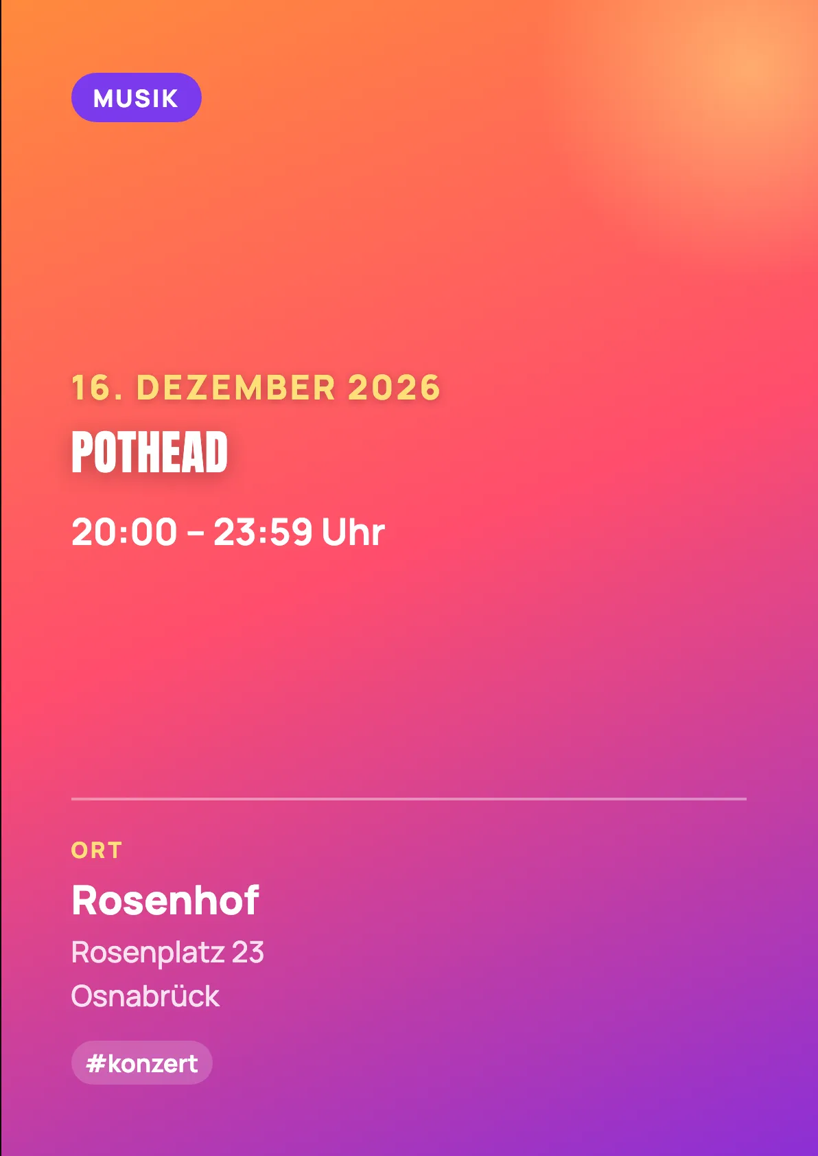 Veranstaltungsflyer