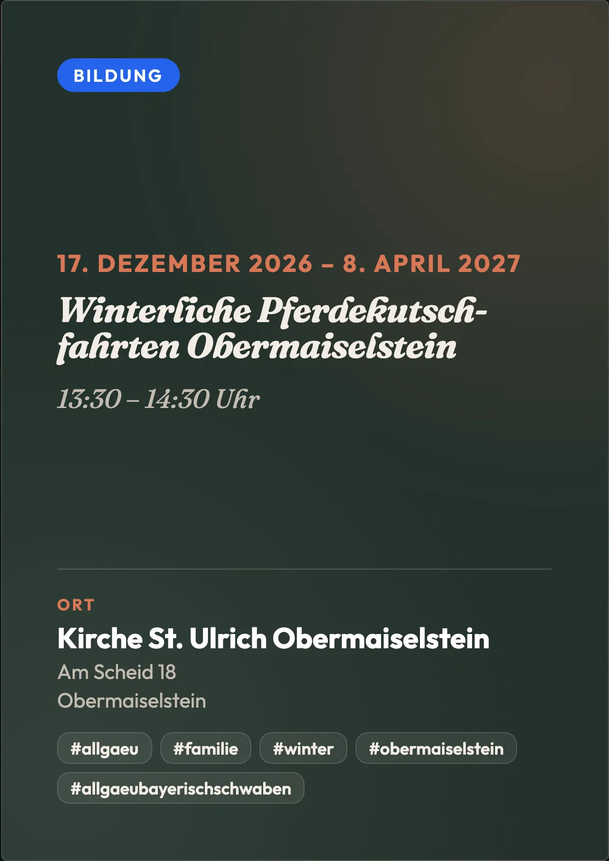 Veranstaltungsflyer
