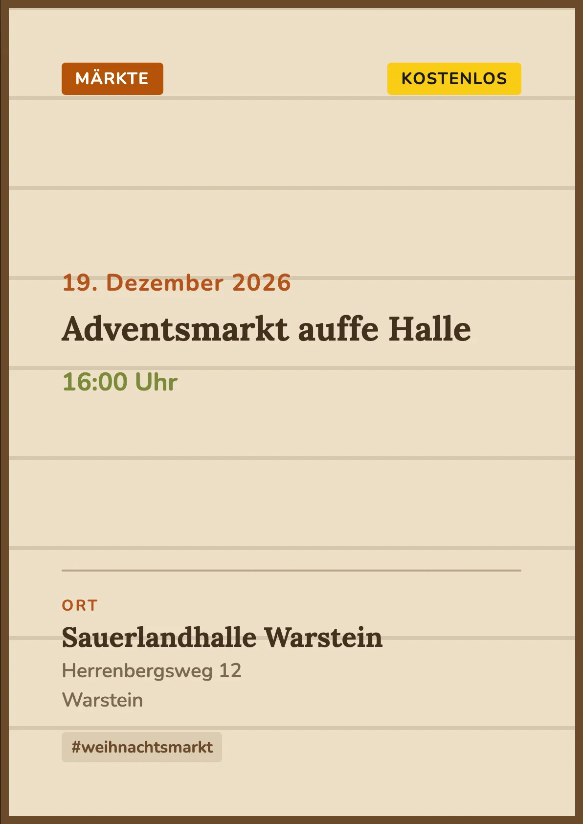 Veranstaltungsflyer