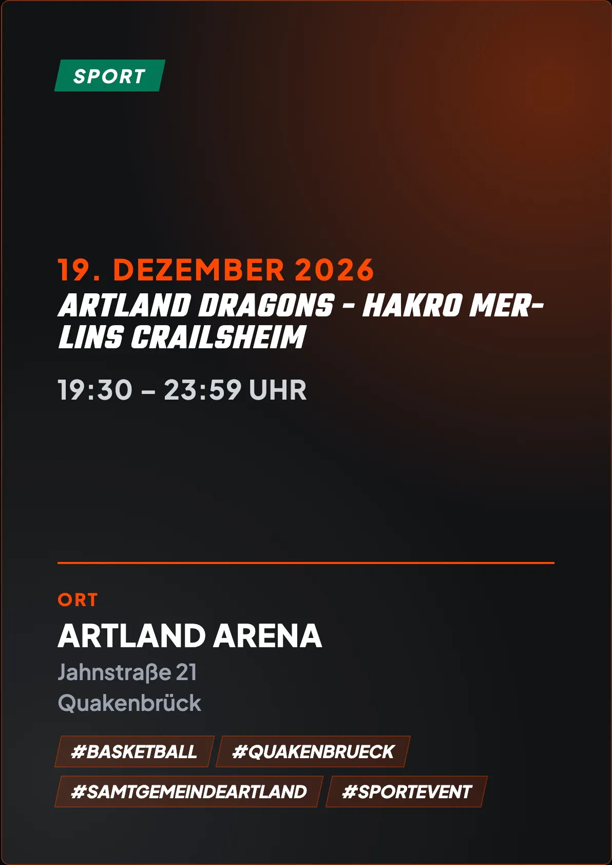 Veranstaltungsflyer