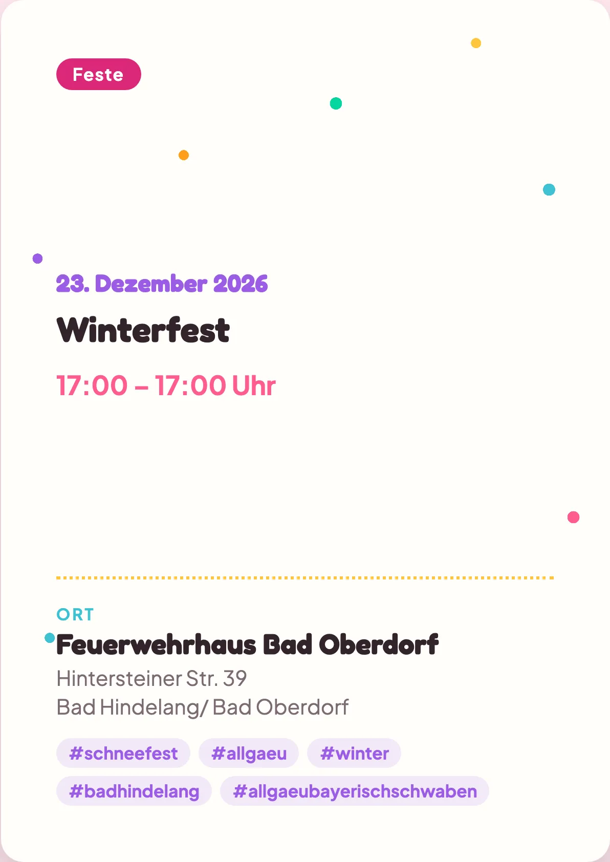 Veranstaltungsflyer