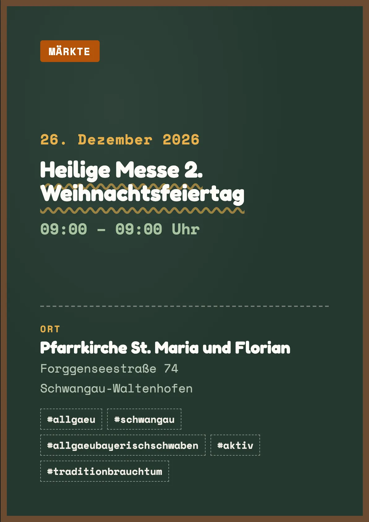 Veranstaltungsflyer