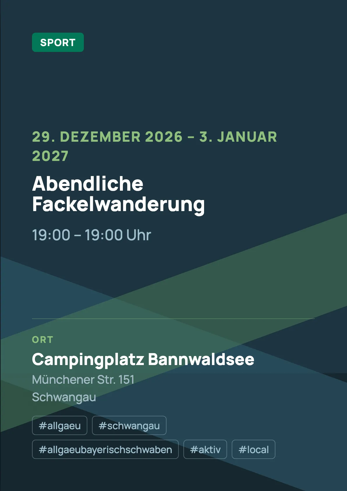 Veranstaltungsflyer