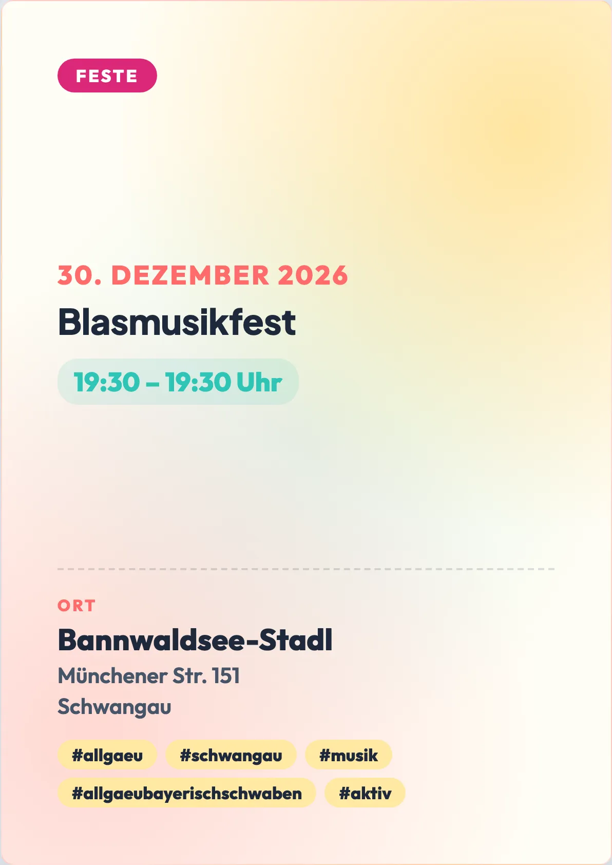 Veranstaltungsflyer