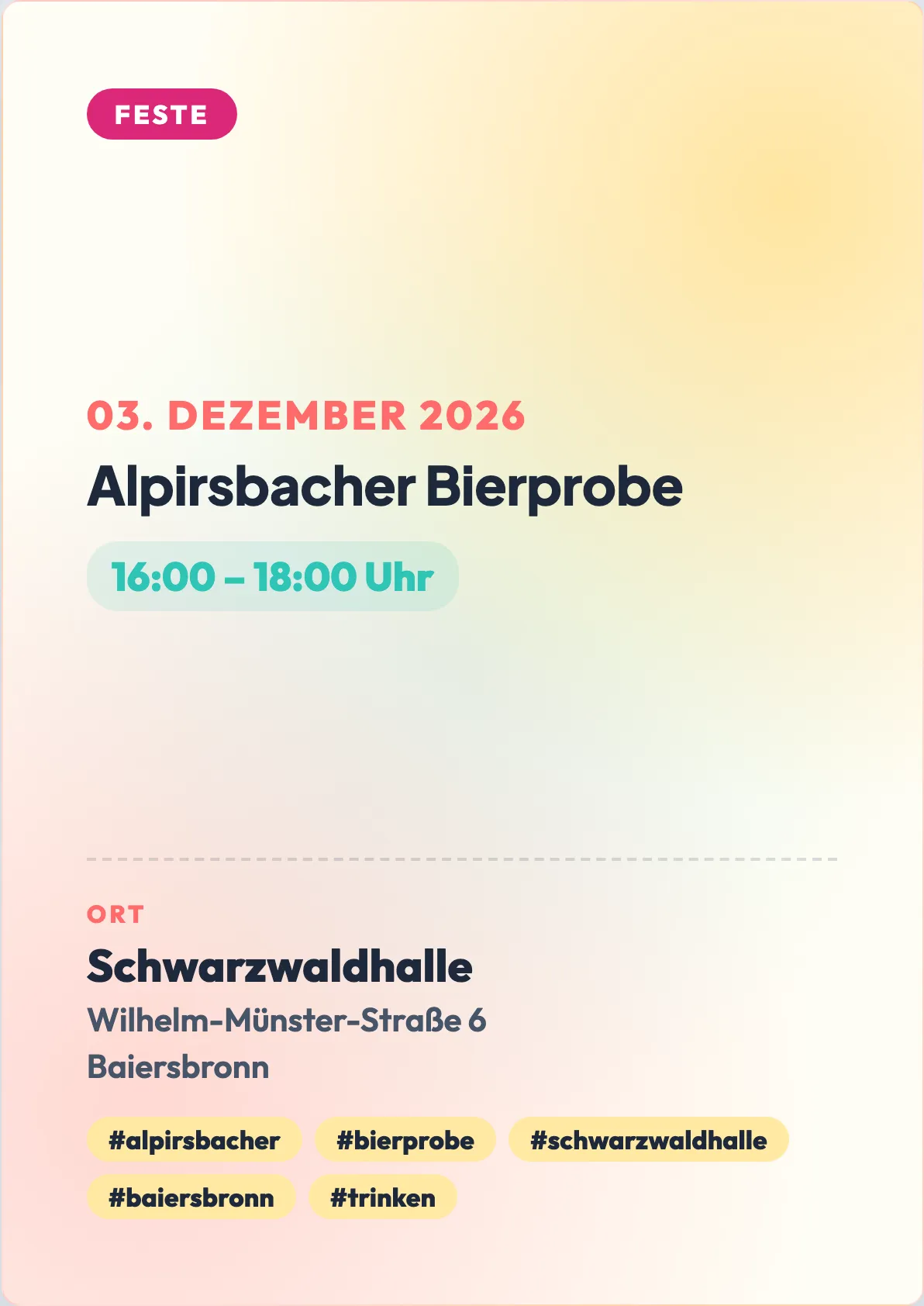 Veranstaltungsflyer