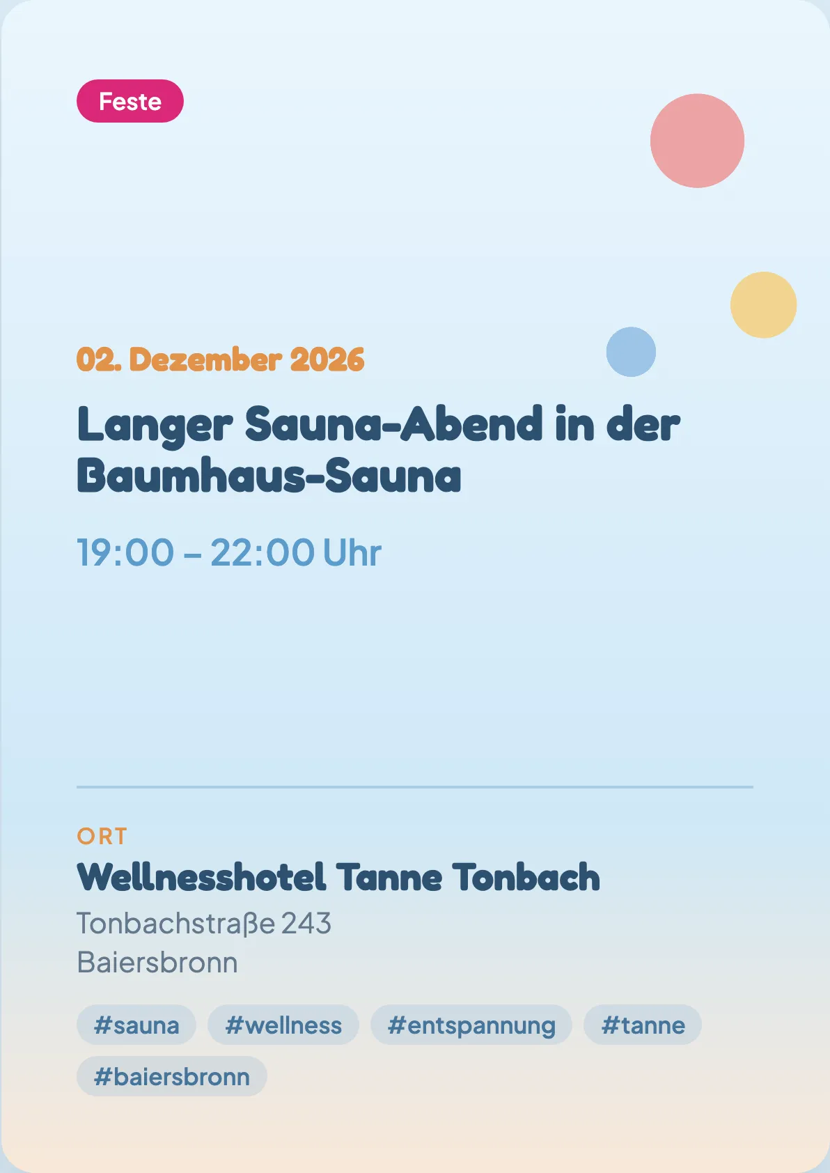 Veranstaltungsflyer
