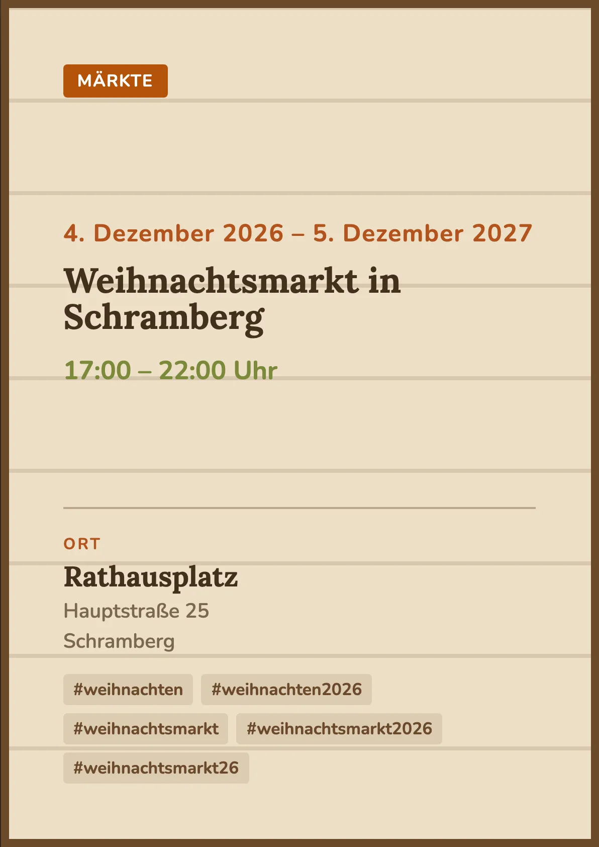 Veranstaltungsflyer