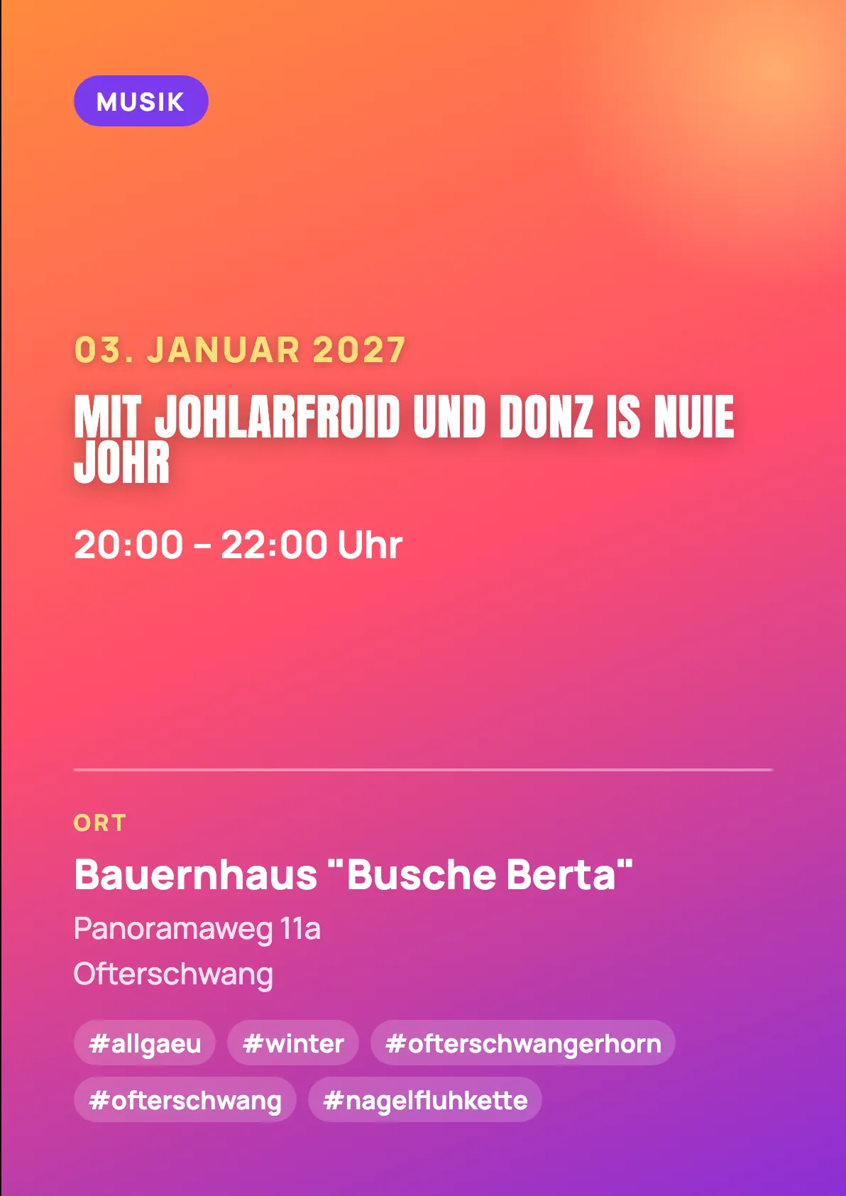 Veranstaltungsflyer