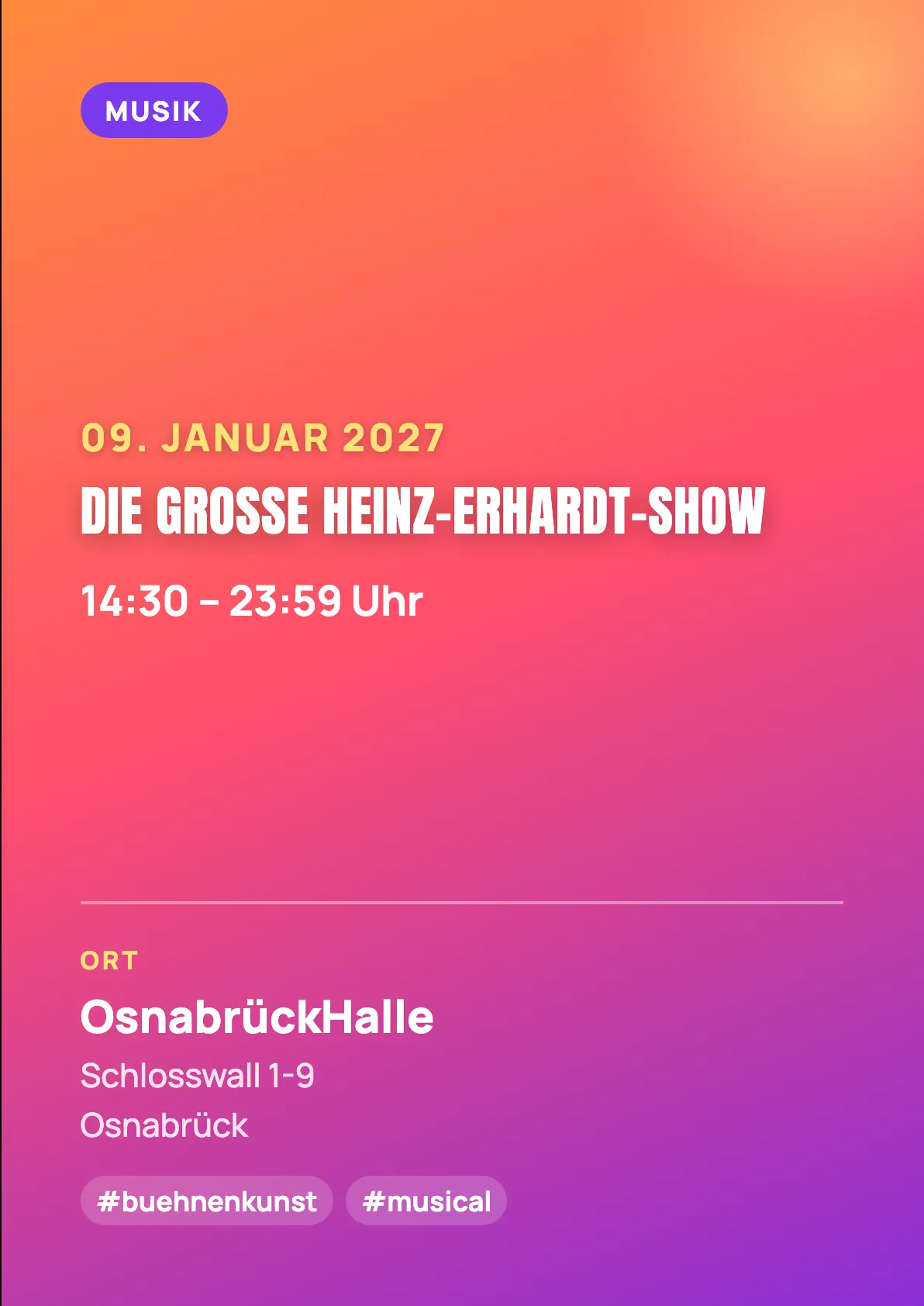 Veranstaltungsflyer