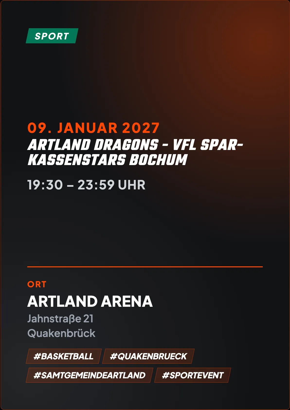 Veranstaltungsflyer