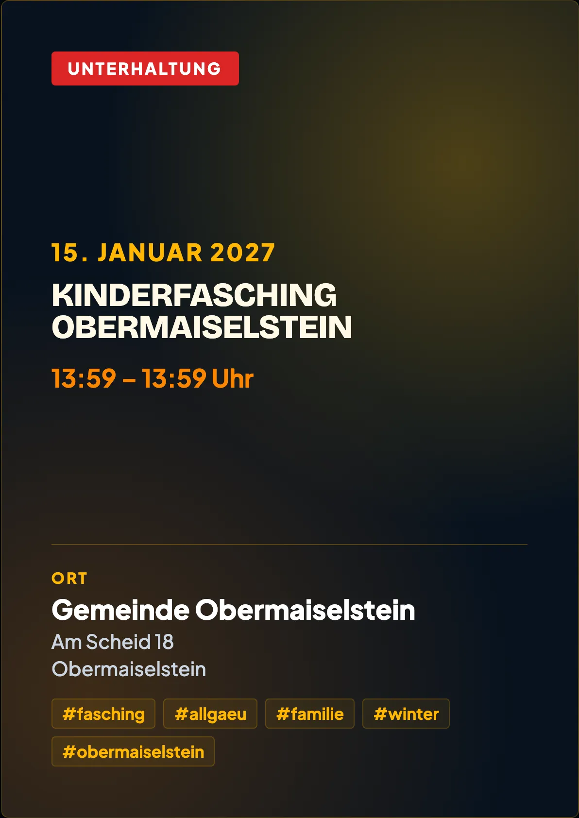 Veranstaltungsflyer