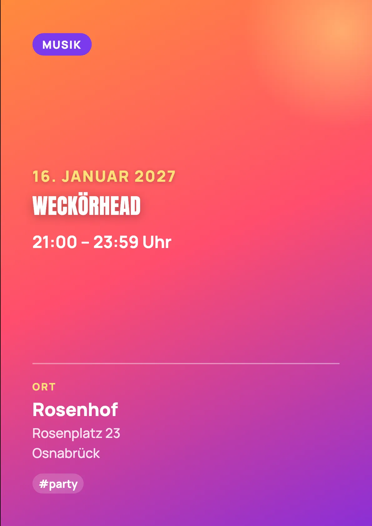 Veranstaltungsflyer