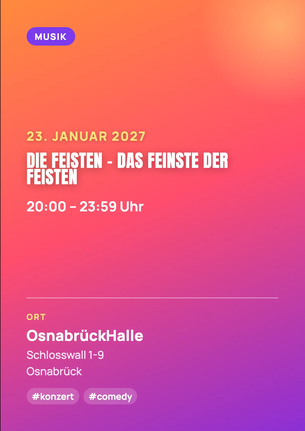 Veranstaltungsflyer