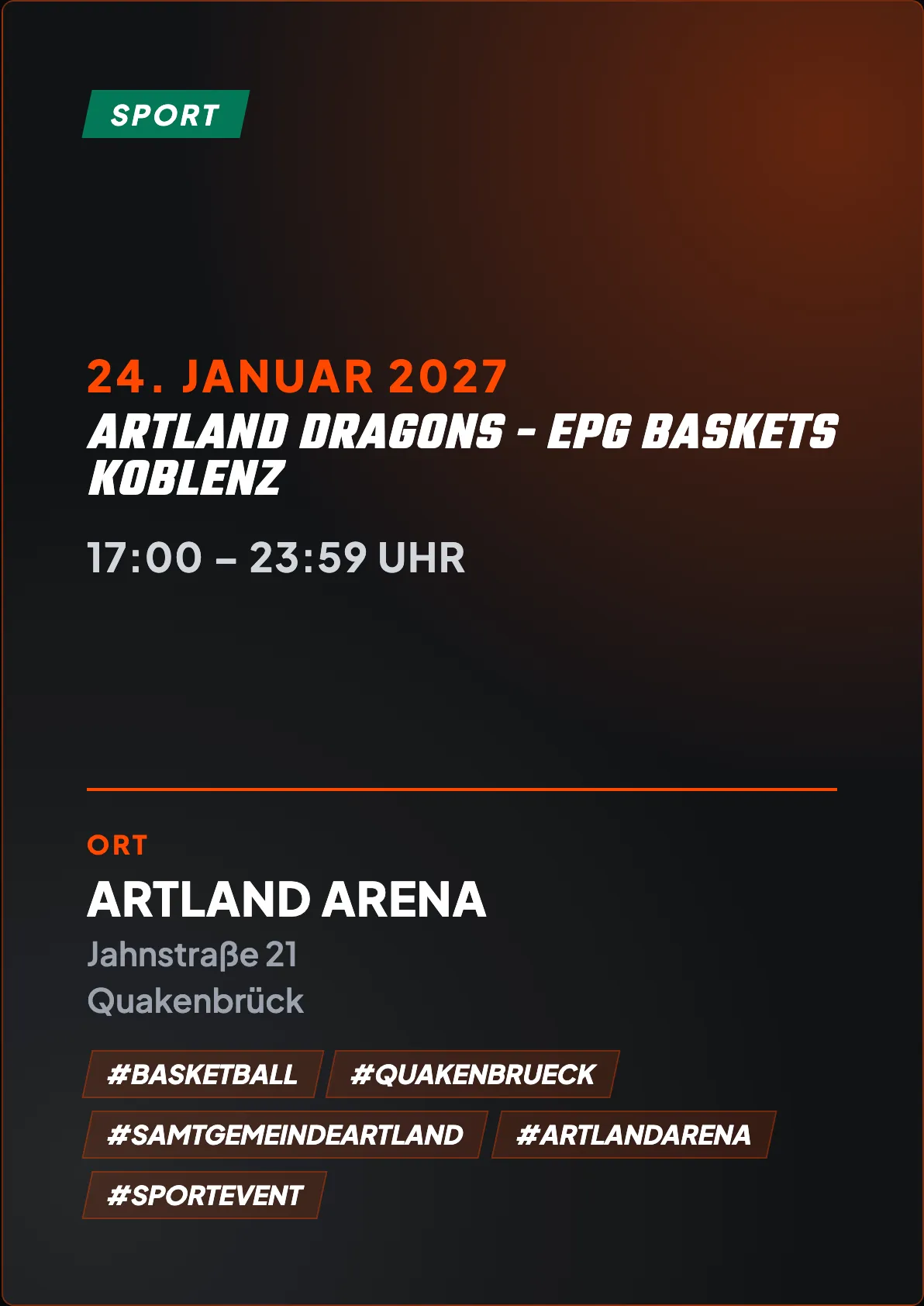 Veranstaltungsflyer