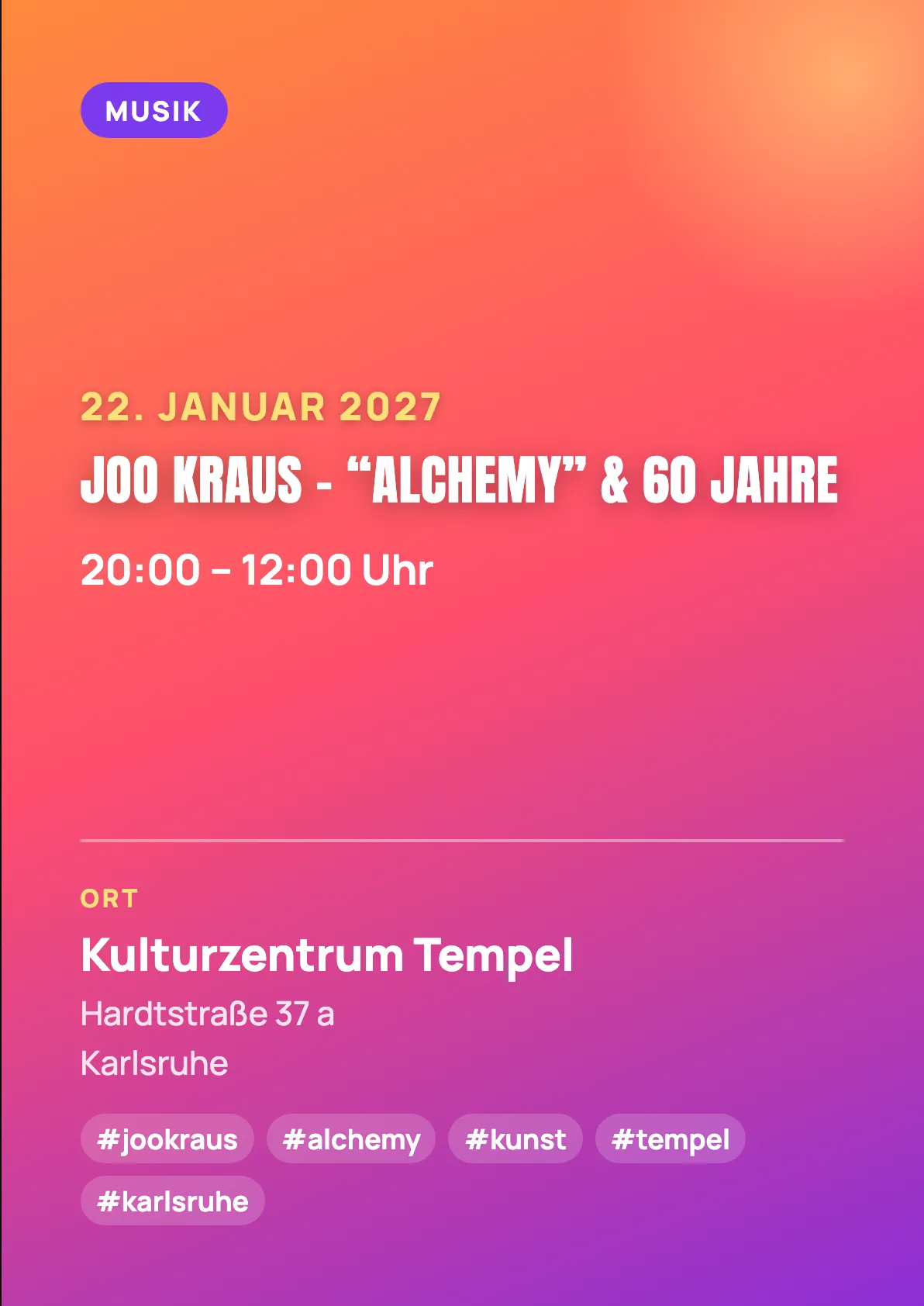 Veranstaltungsflyer