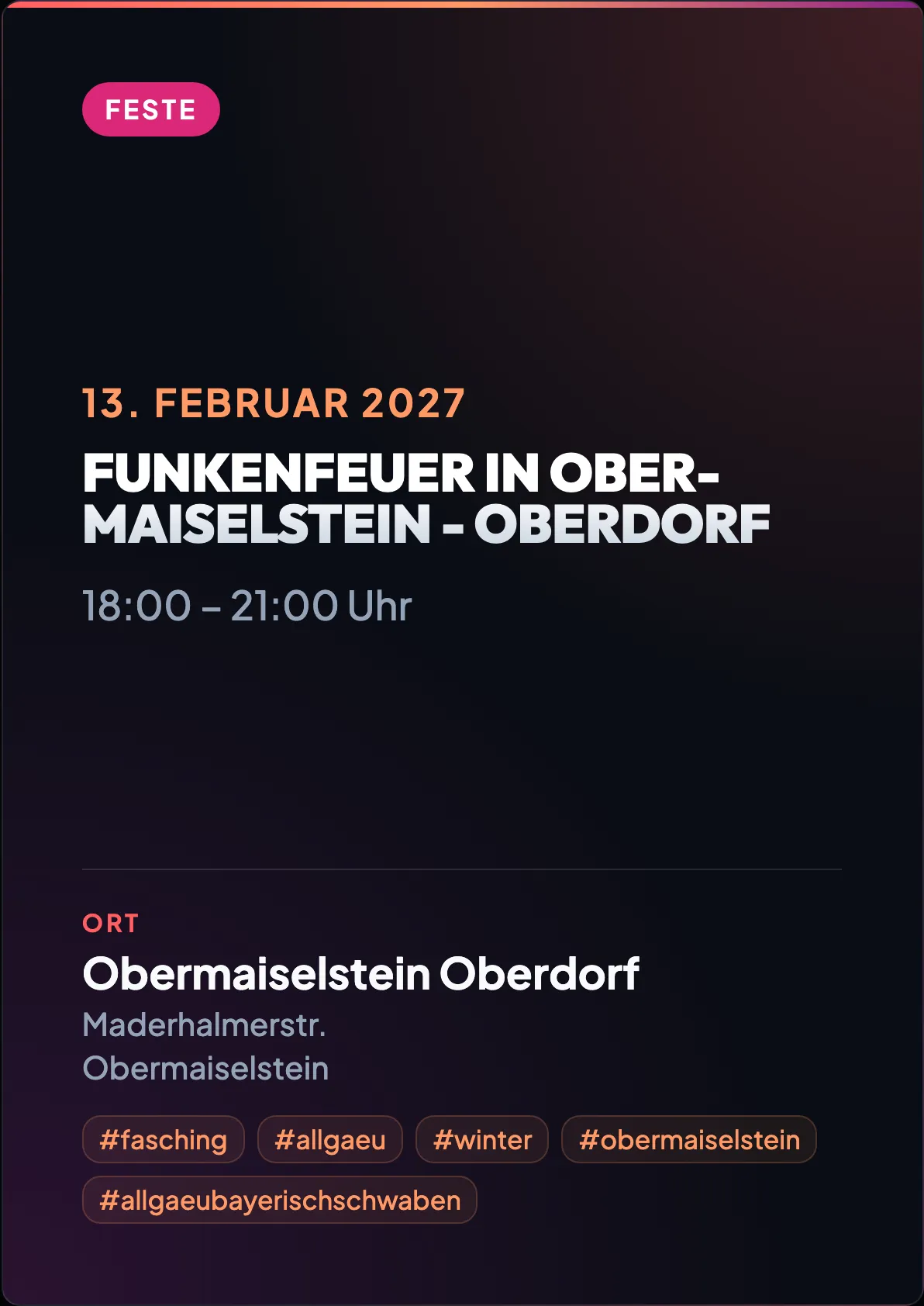 Veranstaltungsflyer