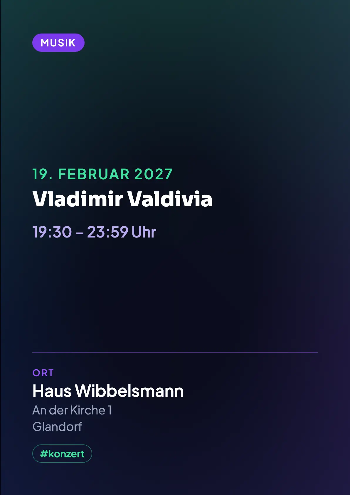 Veranstaltungsflyer