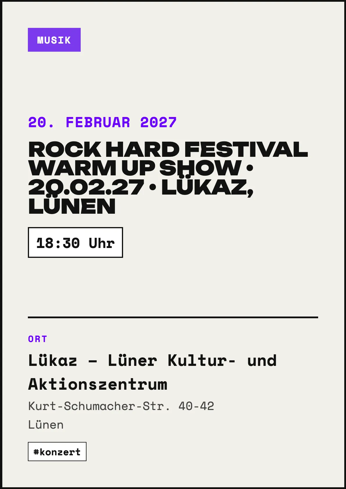 Veranstaltungsflyer