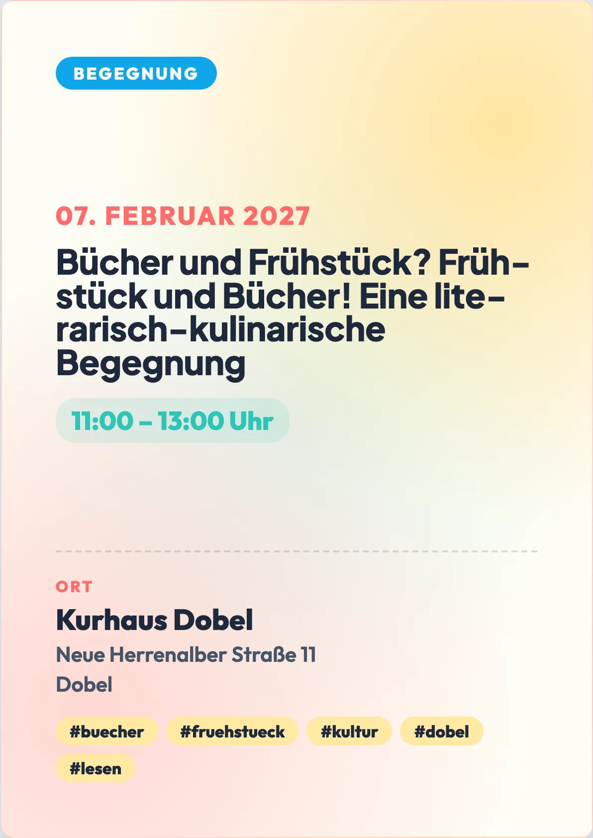 Veranstaltungsflyer